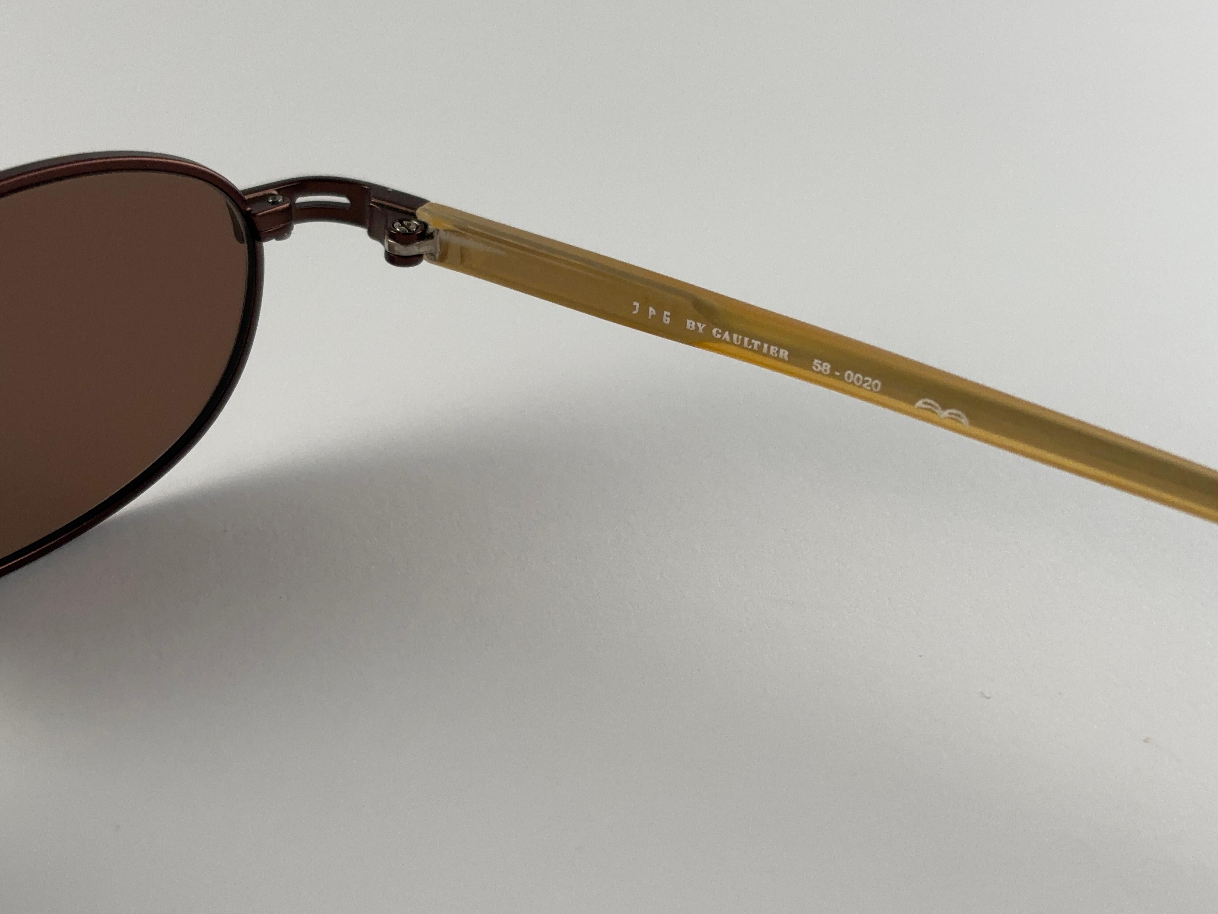 New Vintage Jean Paul Gaultier 58 0020 Lunettes de soleil 1990's Made  au Japon en vente 1