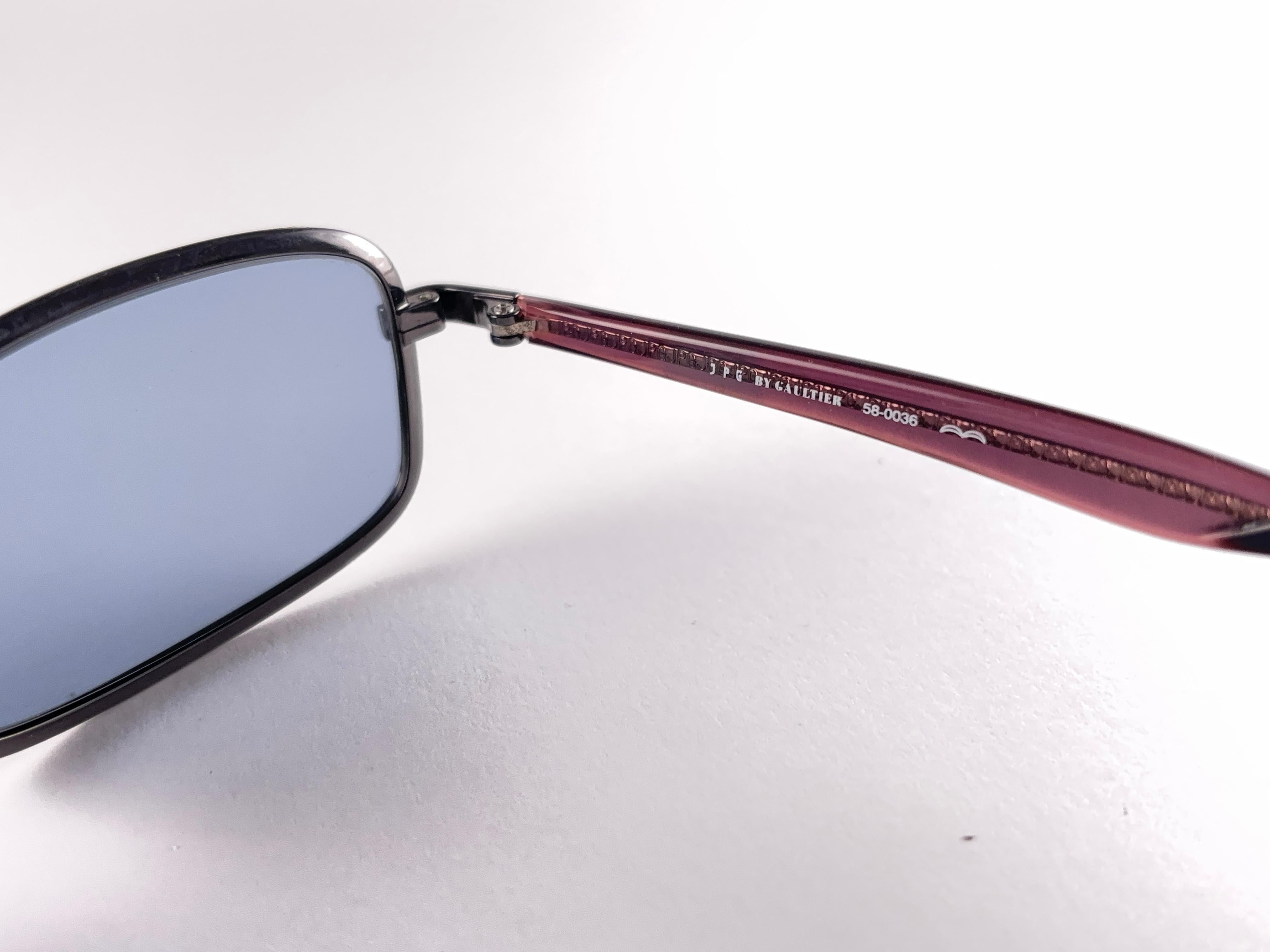 New Vintage Jean Paul Gaultier 58 0036 Lunettes de soleil 1990's Made  au Japon en vente 1