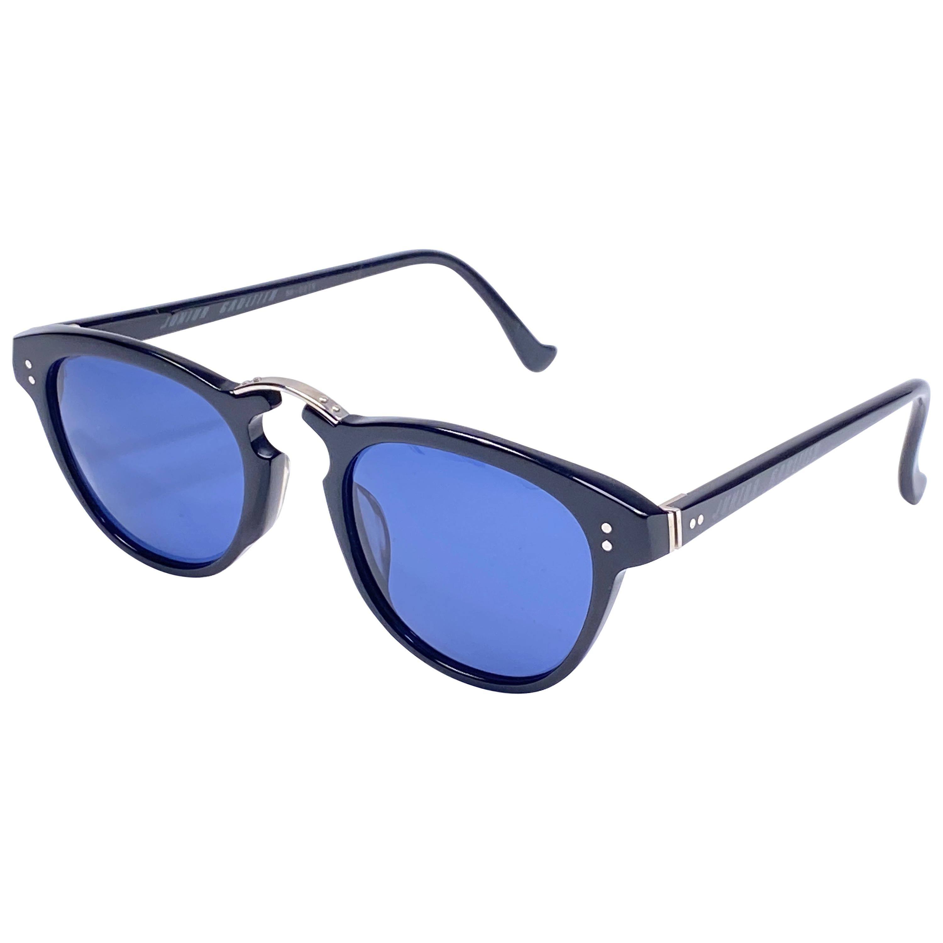 Lunettes de soleil japonaises noires vintage Jean Paul Gaultier 58 0272, neuves  en vente