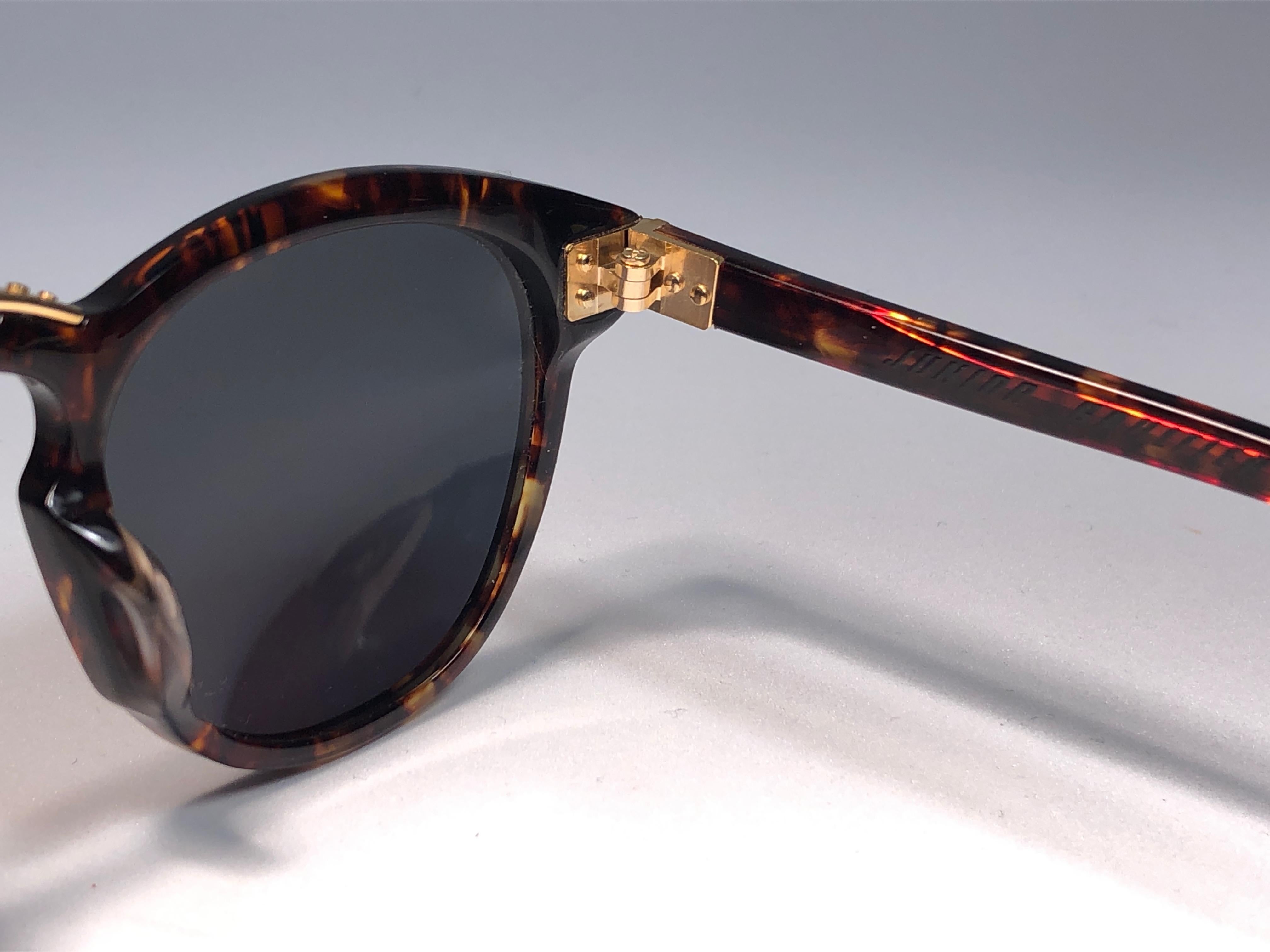 Neu Vintage Jean Paul Gaultier 58 0272 Dunkle Schildpatt Japan Sonnenbrille  (Grau) im Angebot