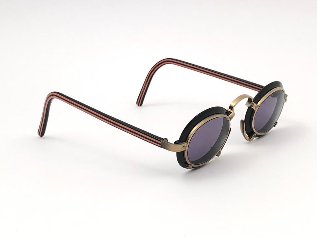 Gray New Vintage Jean Paul Gaultier 58 1273 Miles Davis Sunglasses Made in Japan