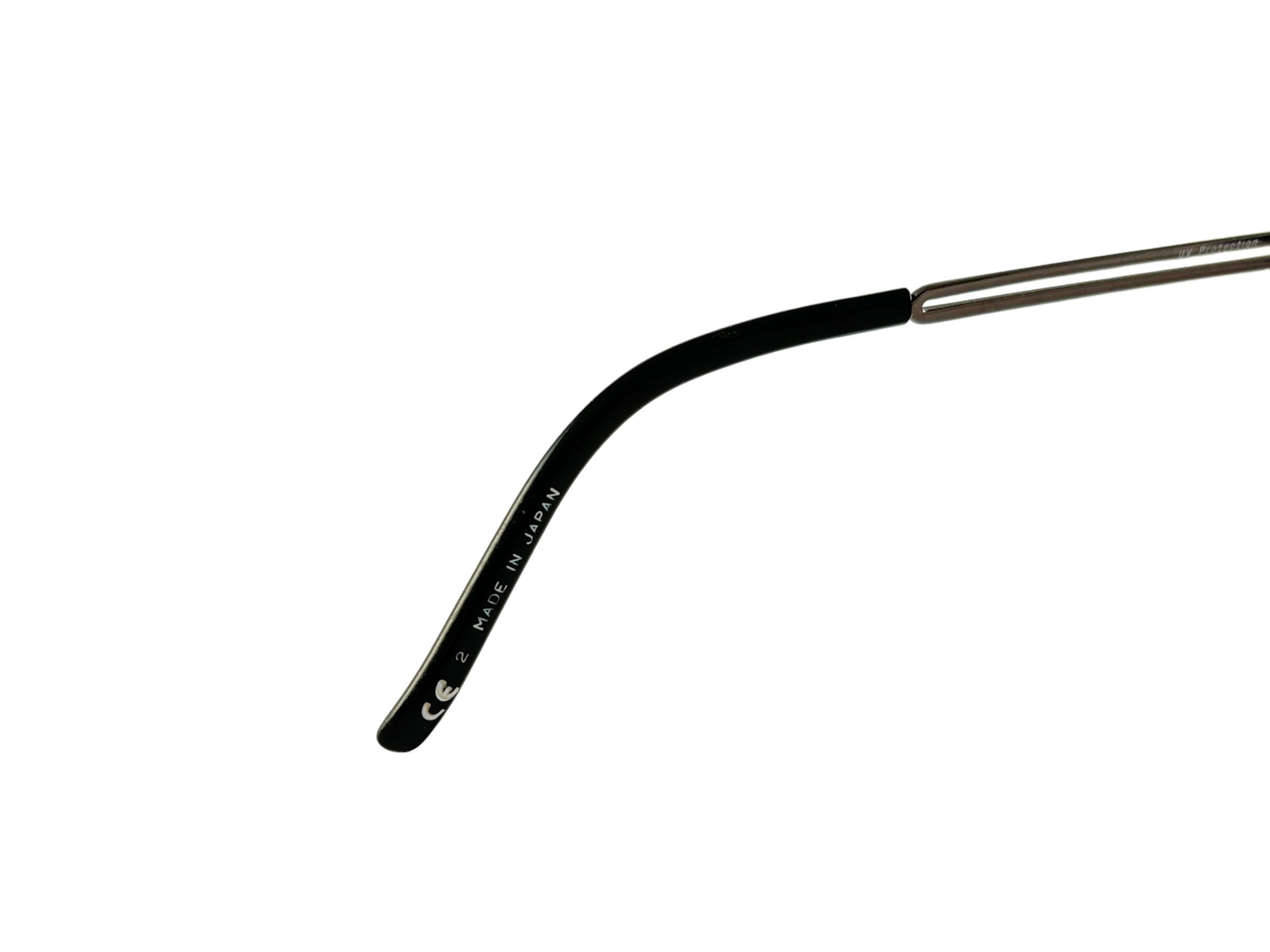 New Vintage Jean Paul Gaultier 58 5201 Black Oval Euphoria Frame Sunglasses In Excellent Condition For Sale In Baleares, Baleares