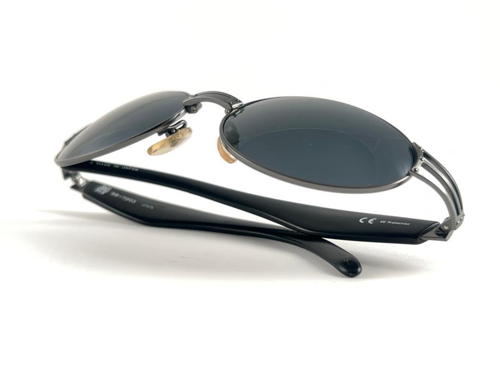 Neu Vintage Jean Paul Gaultier 58 7203 Ovale Silber-Sonnenbrille 1990''s Japan im Angebot 8