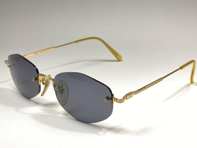 New Vintage Jean Paul Gaultier Junior 55 2174 Rimless Japan Sunglasses