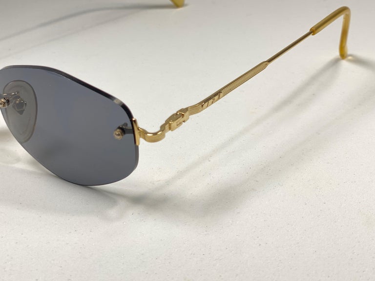 New Vintage Jean Paul Gaultier Junior 55 2174 Rimless Japan Sunglasses