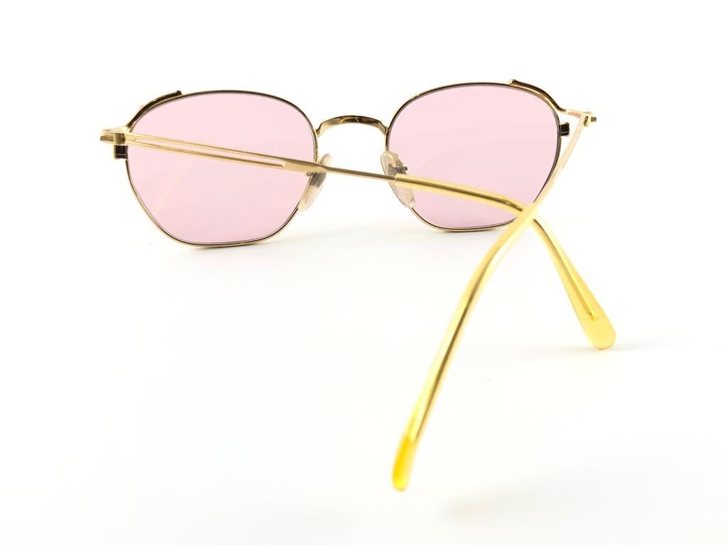 New Vintage Jean Paul Gaultier Junior  55 3173 gold sunglasses 1990s Japan For Sale 3