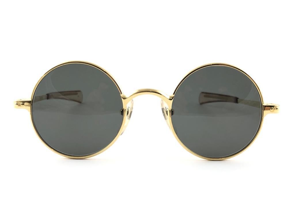 New Vintage Jean Paul Gaultier Junior 57 0173 Small Round Leon Japan Sunglasses  6