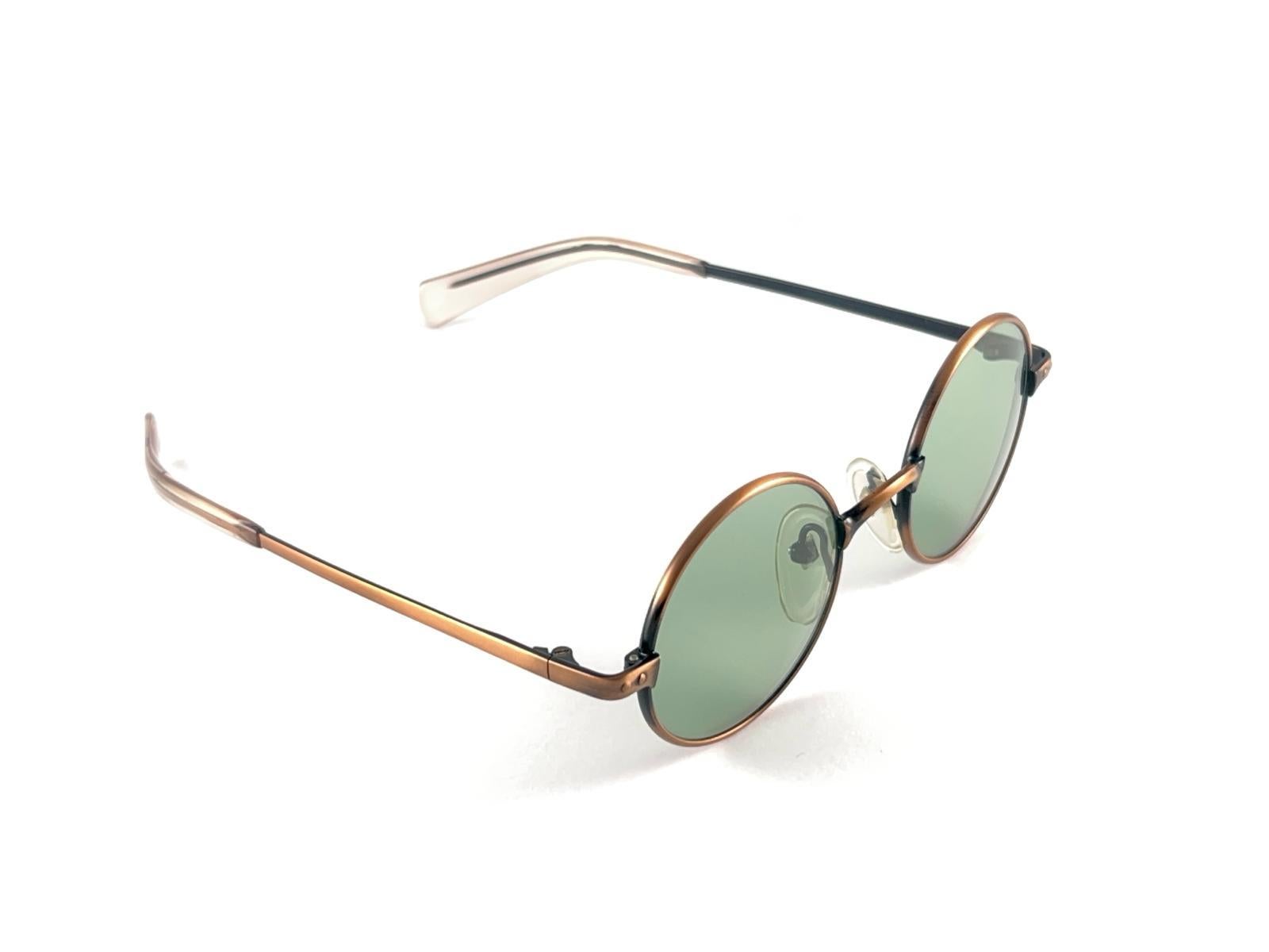 Women's or Men's New Vintage Jean Paul Gaultier Junior 57 0173 Small Round Leon Japan Sunglasses  For Sale