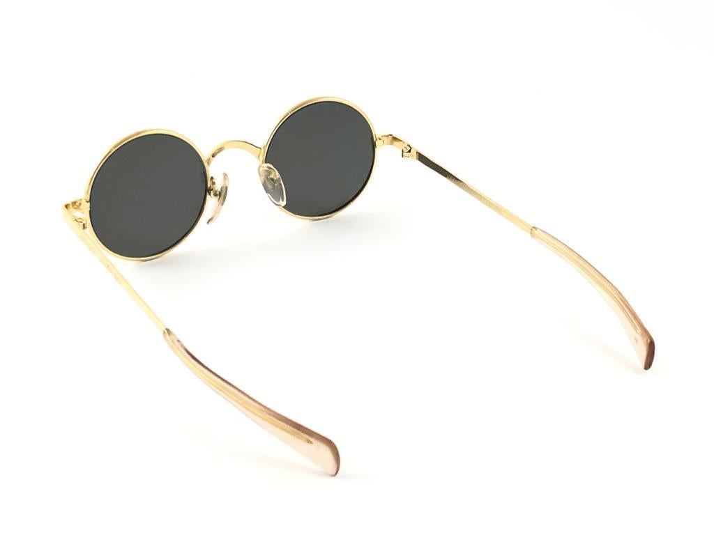Women's or Men's New Vintage Jean Paul Gaultier Junior 57 0173 Small Round Leon Japan Sunglasses 