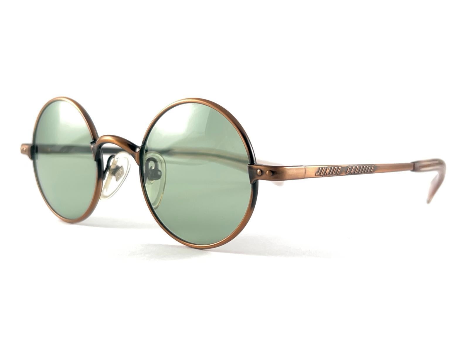 New Vintage Jean Paul Gaultier Junior 57 0173 Small Round Jean Leon Lunettes de soleil  en vente 1