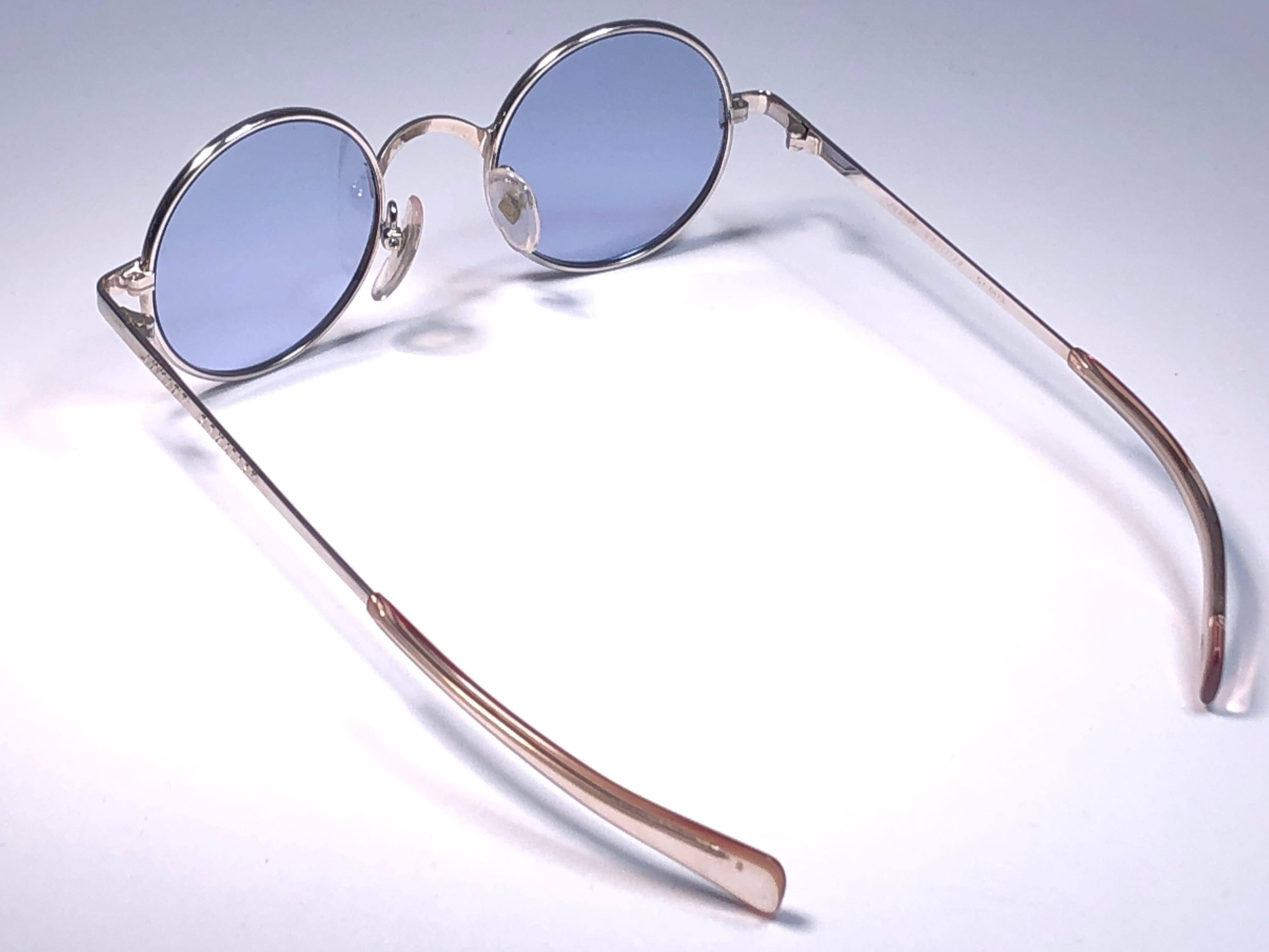 Neue Vintage Jean Paul Gaultier Junior 57 0173 Kleine runde Leon Japan Sonnenbrille 2