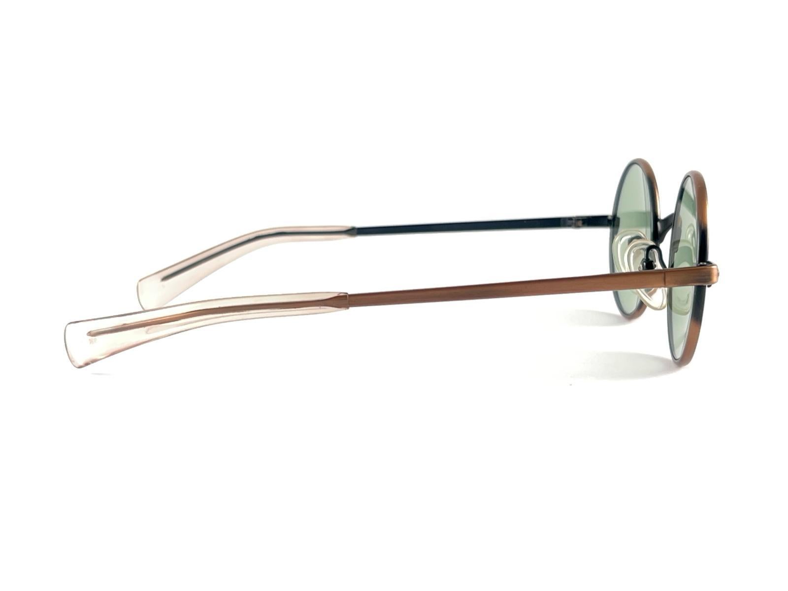 New Vintage Jean Paul Gaultier Junior 57 0173 Small Round Leon Japan Sunglasses  For Sale 4