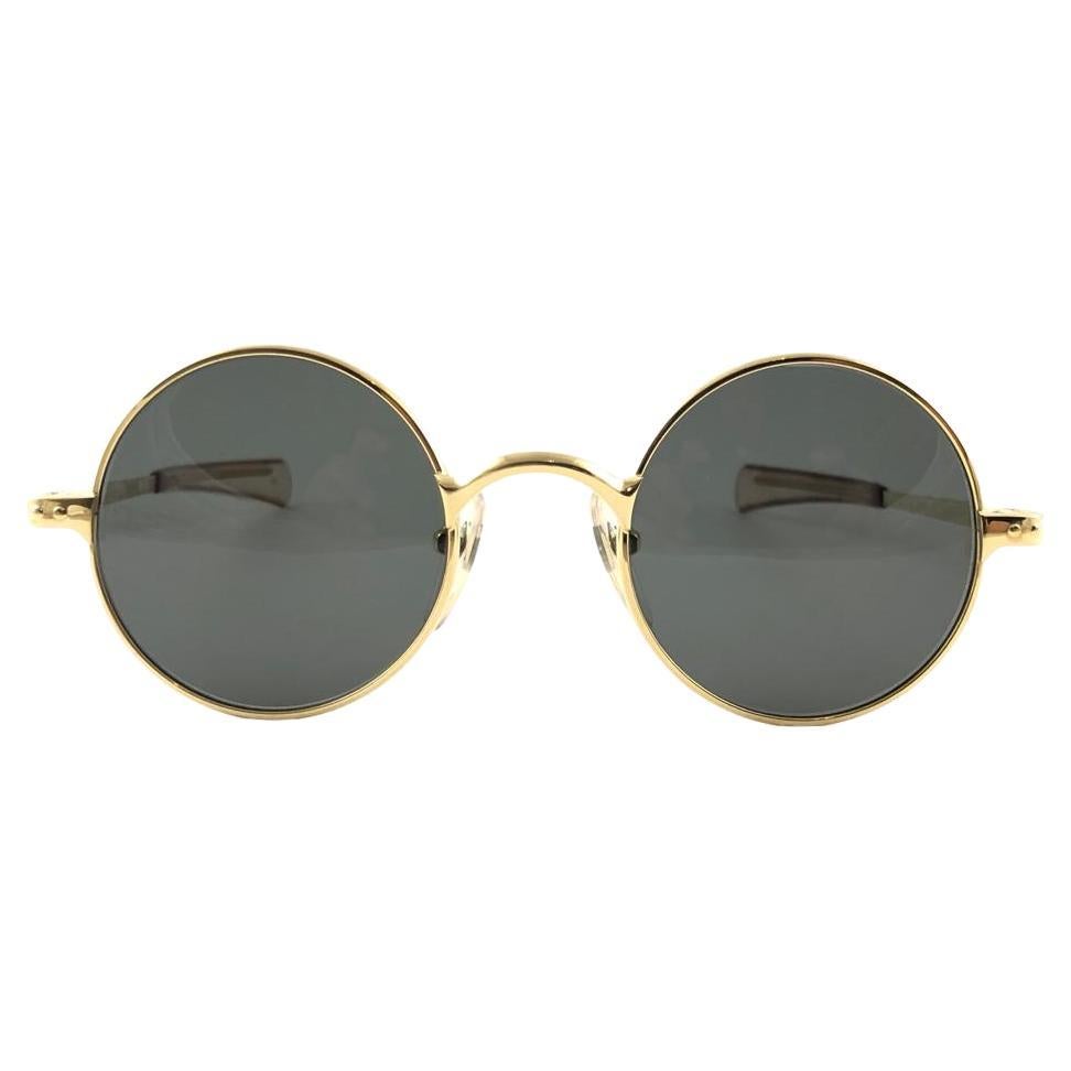New Vintage Jean Paul Gaultier Junior 57 0173 Small Round Leon Japan Sunglasses 