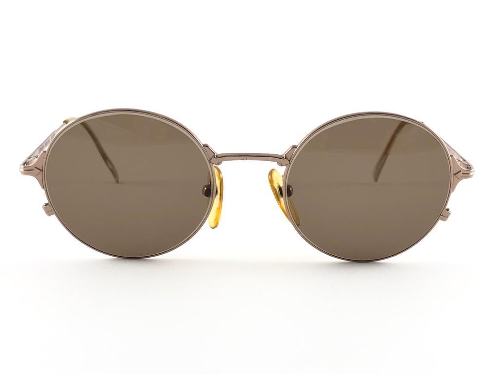Lunettes de soleil vintage Jean Paul Gaultier Junior 572175 rose métallisée, années 90, Japon en vente 3