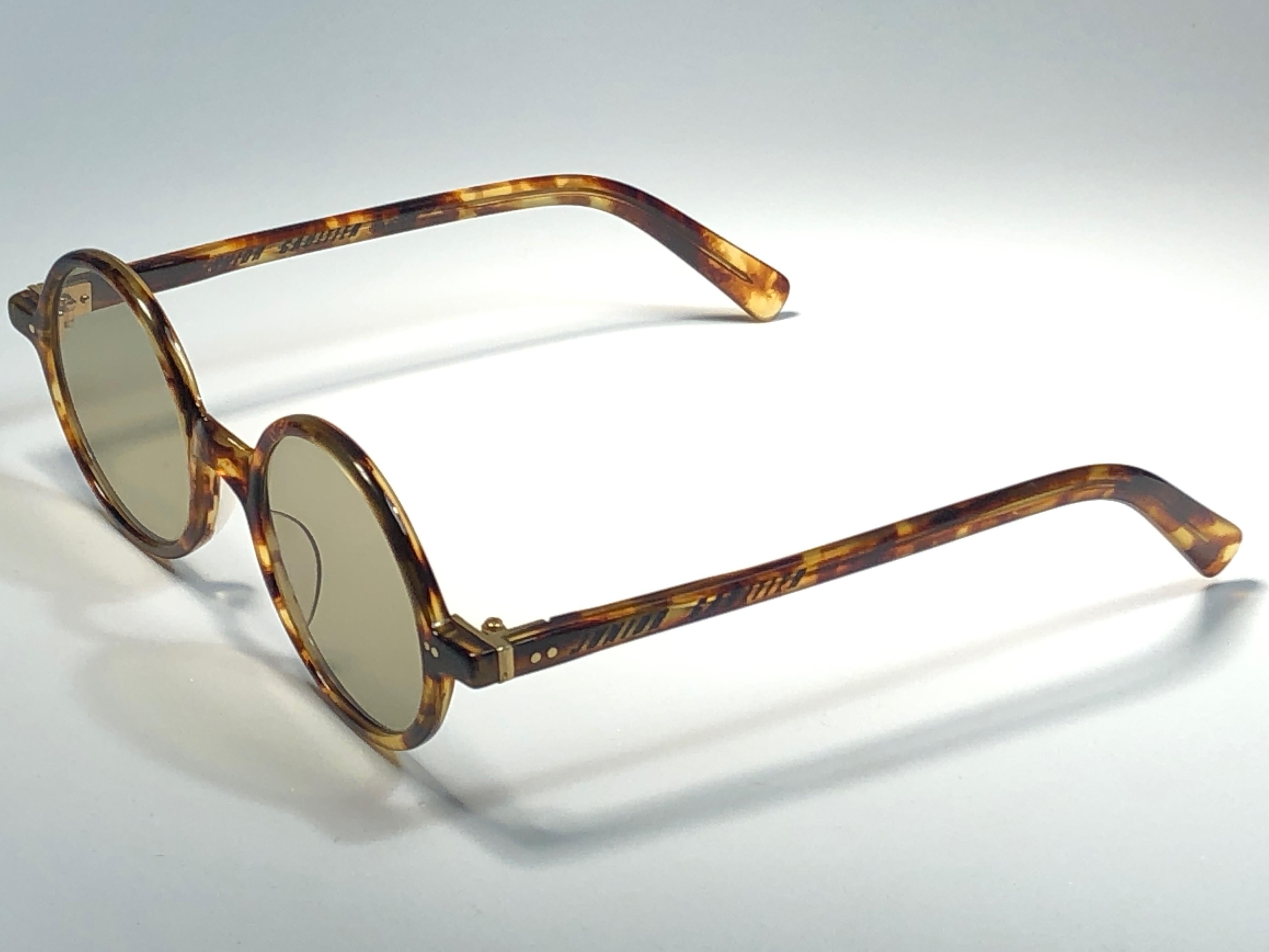 Nouveau Vintage Jean Paul Gaultier Junior 58 0072 Petites lunettes de soleil rondes Leon Japan Neuf à Baleares, Baleares