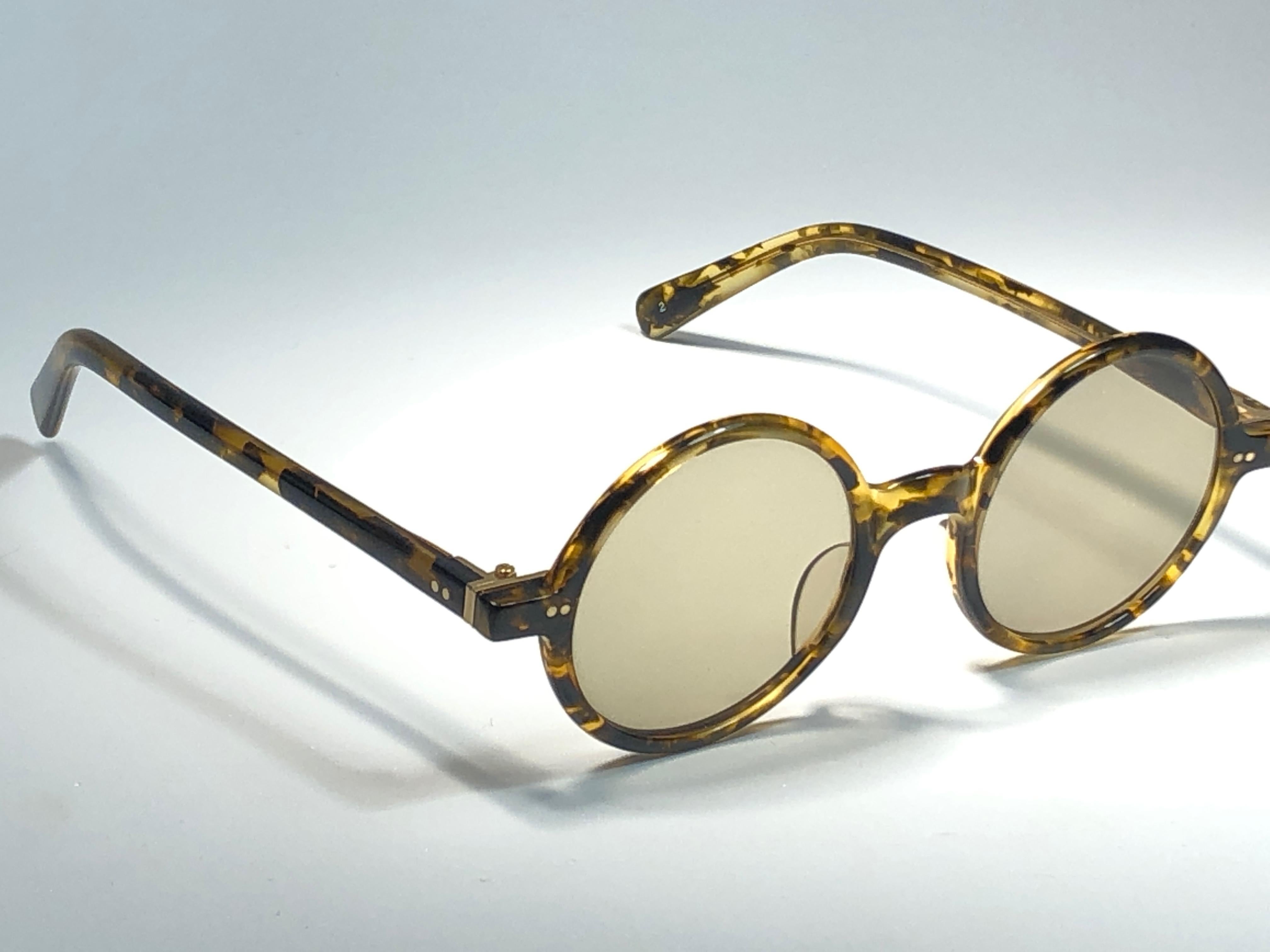 New Vintage Jean Paul Gaultier Junior 58 0072 Small Round Leon Japan Sunglasses  In New Condition In Baleares, Baleares