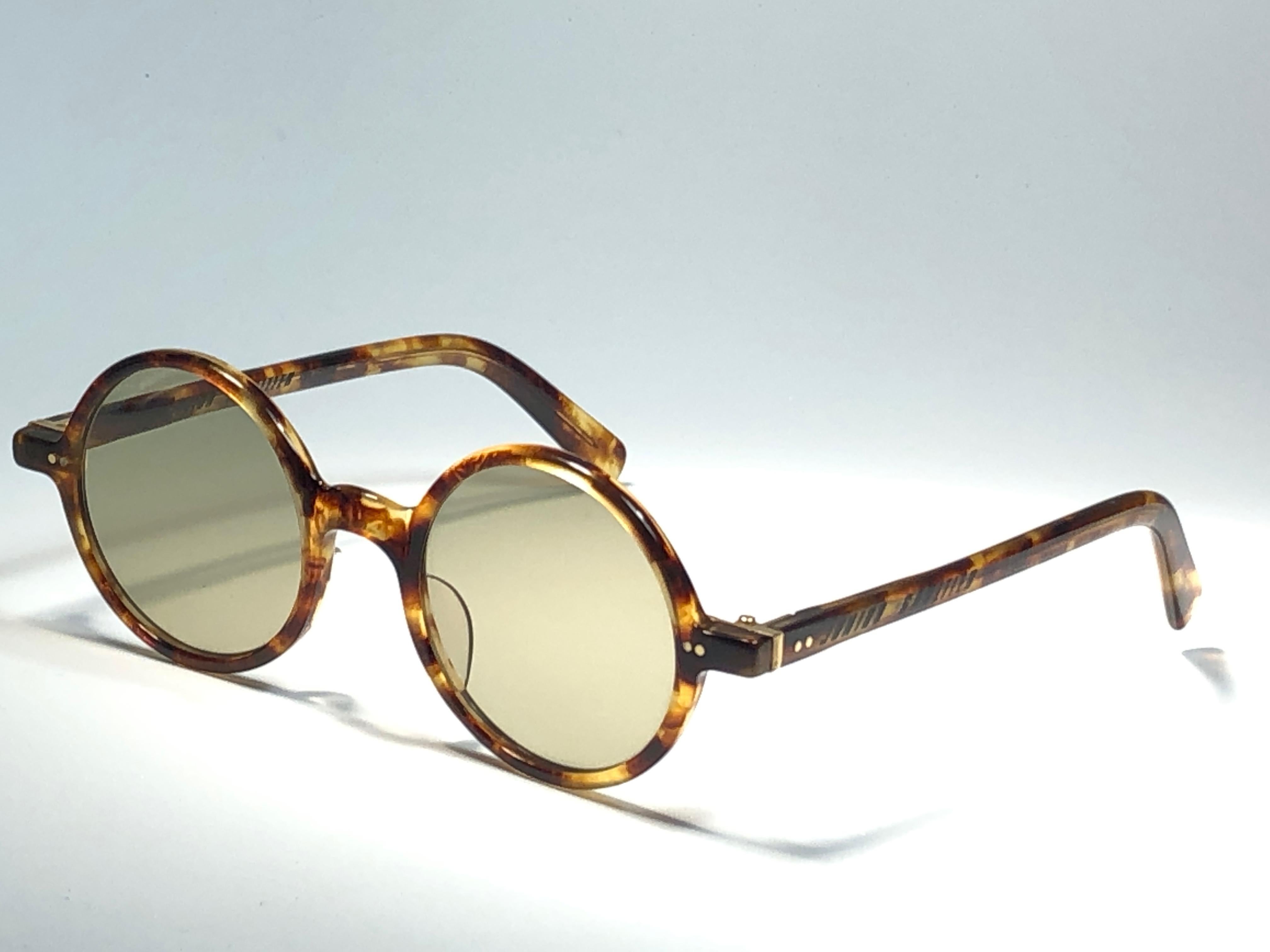 New Vintage Jean Paul Gaultier Junior 58 0072 Small Round Leon Japan Sunglasses  1
