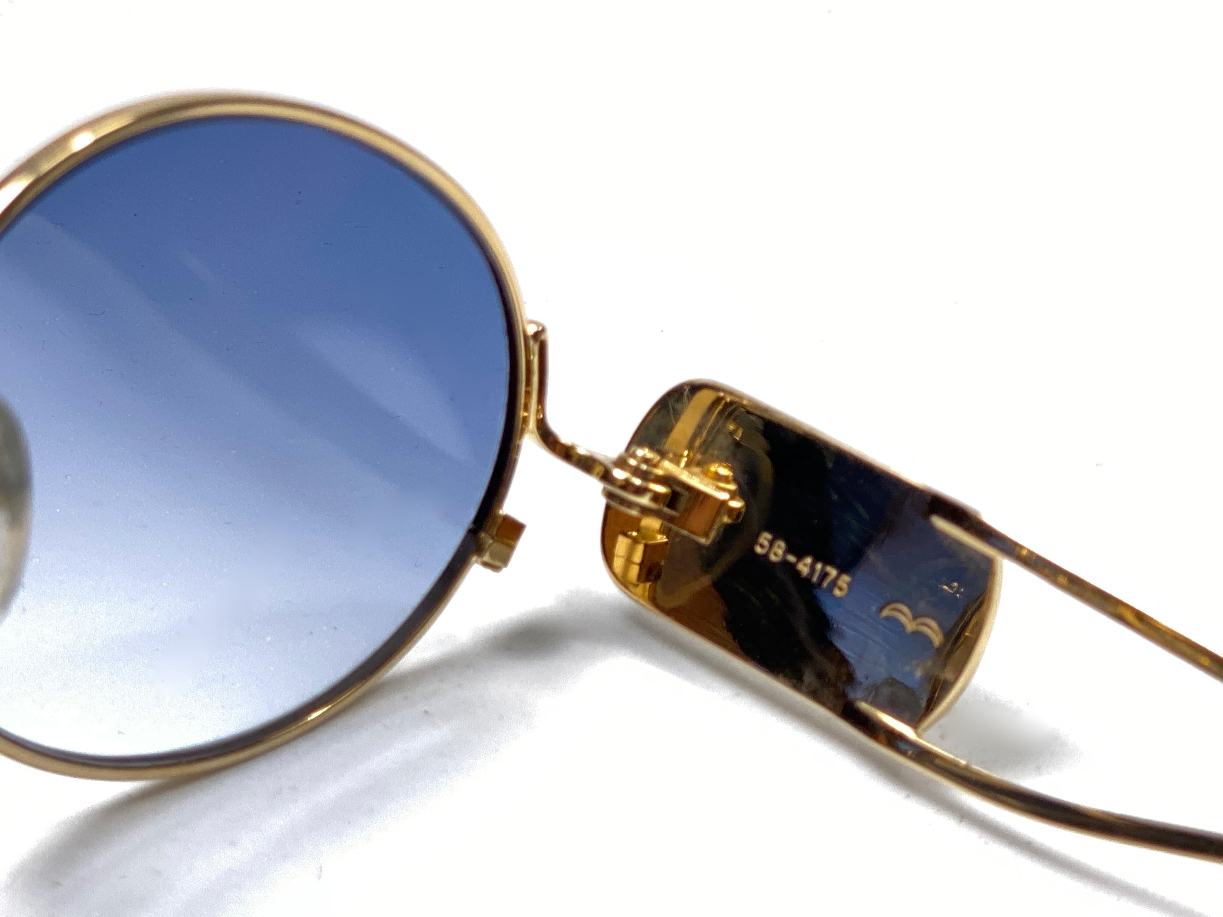 New Vintage Jean Paul Gaultier Junior 58 4175 Gold Oval Japan Sunglasses at  1stDibs