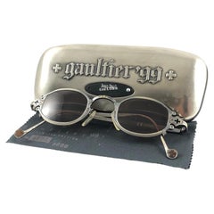 Neu Vintage Jean Paul Gaultier Limited Edition 56 0001 Side Clip 99' Sonnenbrille 