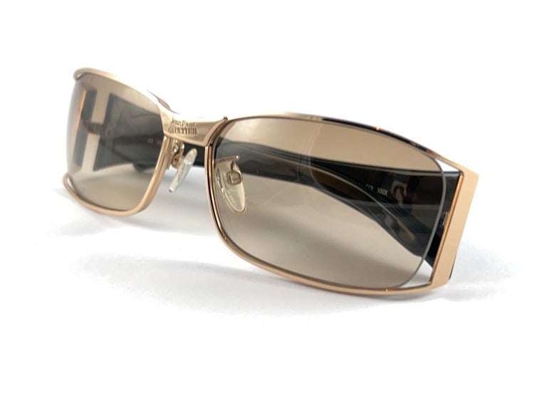 JEAN PAUL GAULTIER サングラス New Vintage Jean Paul Gaultier SJP 008 Gold Mask Sunglasses 1990's