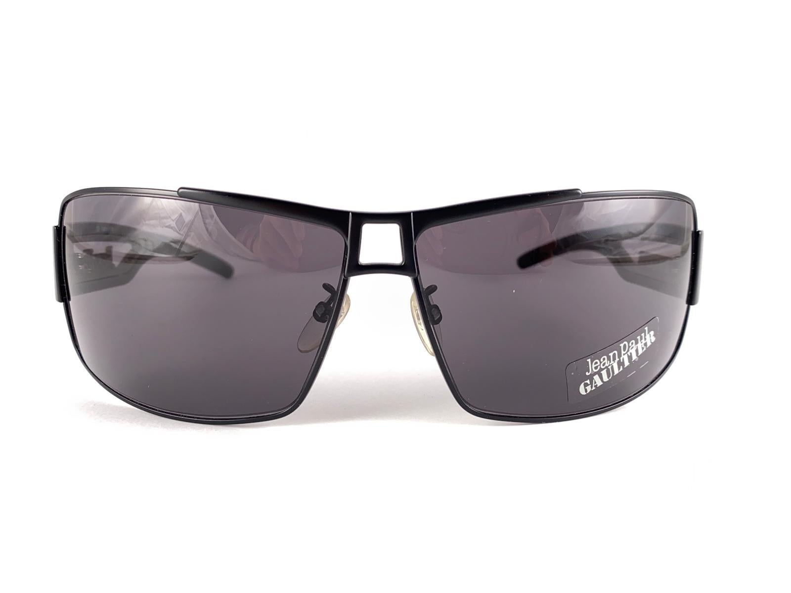 New Vintage Jean Paul Gaultier SJP 037 Shield Frame Sunglasses 2000's Japan 2