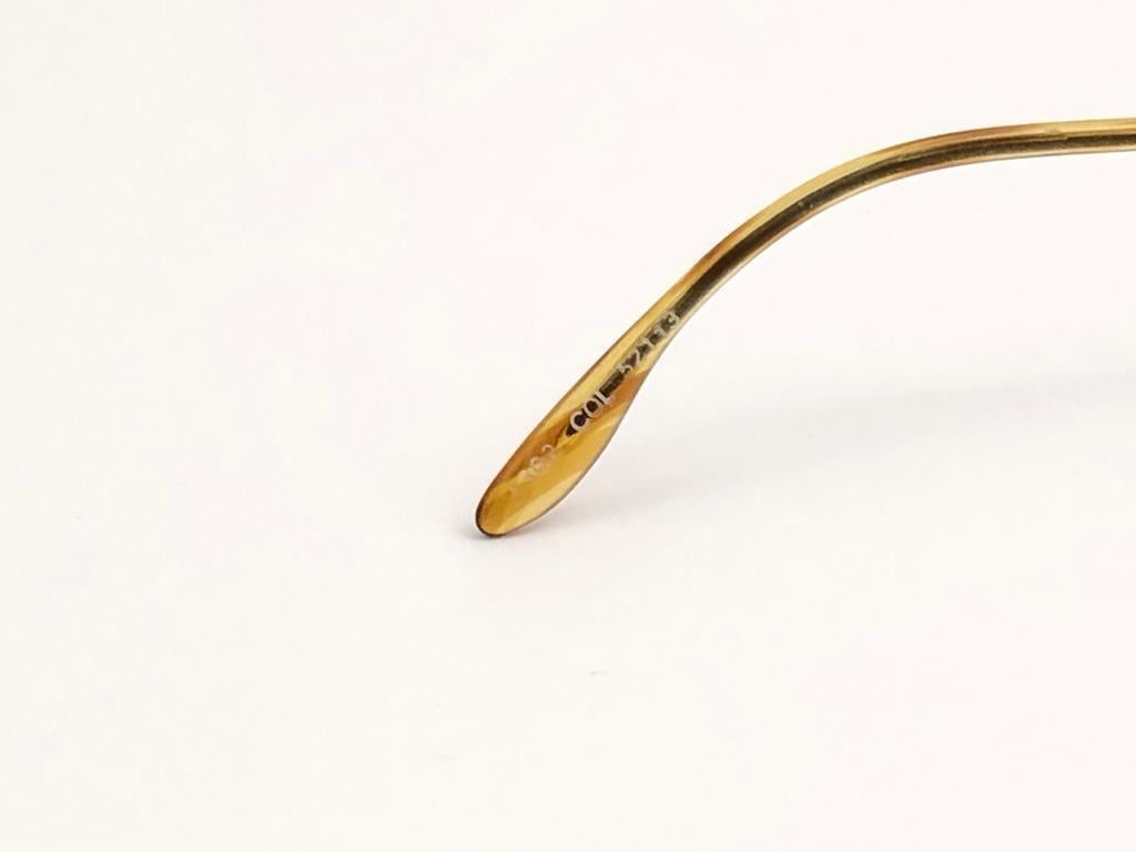 Brown New Vintage Jil Sander 302 Oval 1980´s France Sunglasses