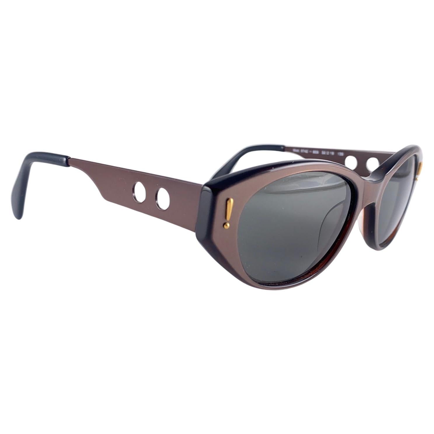 New Vintage Joop! 1990'S Mod 8621 Copper Shield Sunglasses Made In Germany For Sale