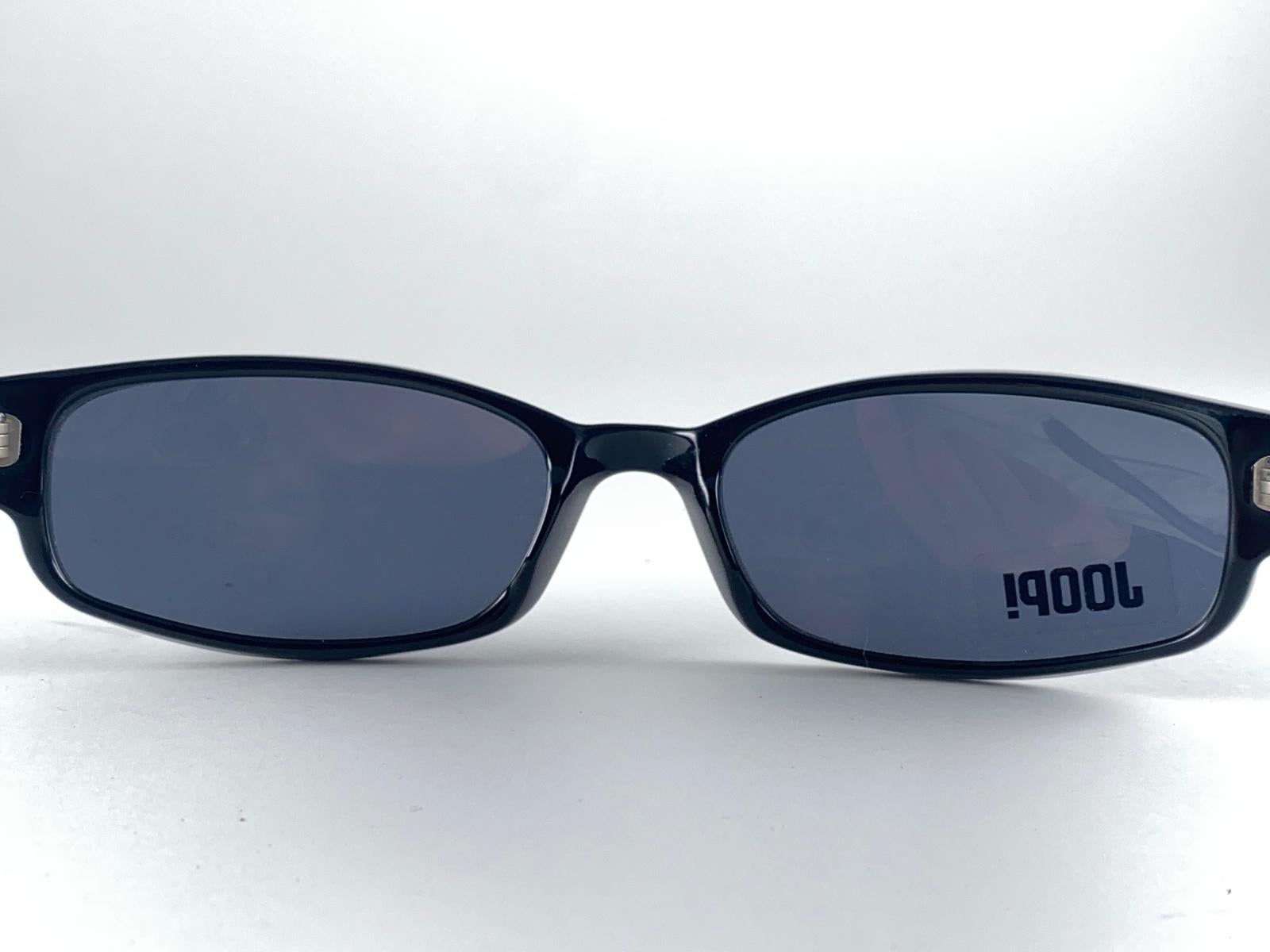 New Vintage Joop! 1990'S Mod 8700 Sleek Black Sunglasses Made In Germany For Sale 3