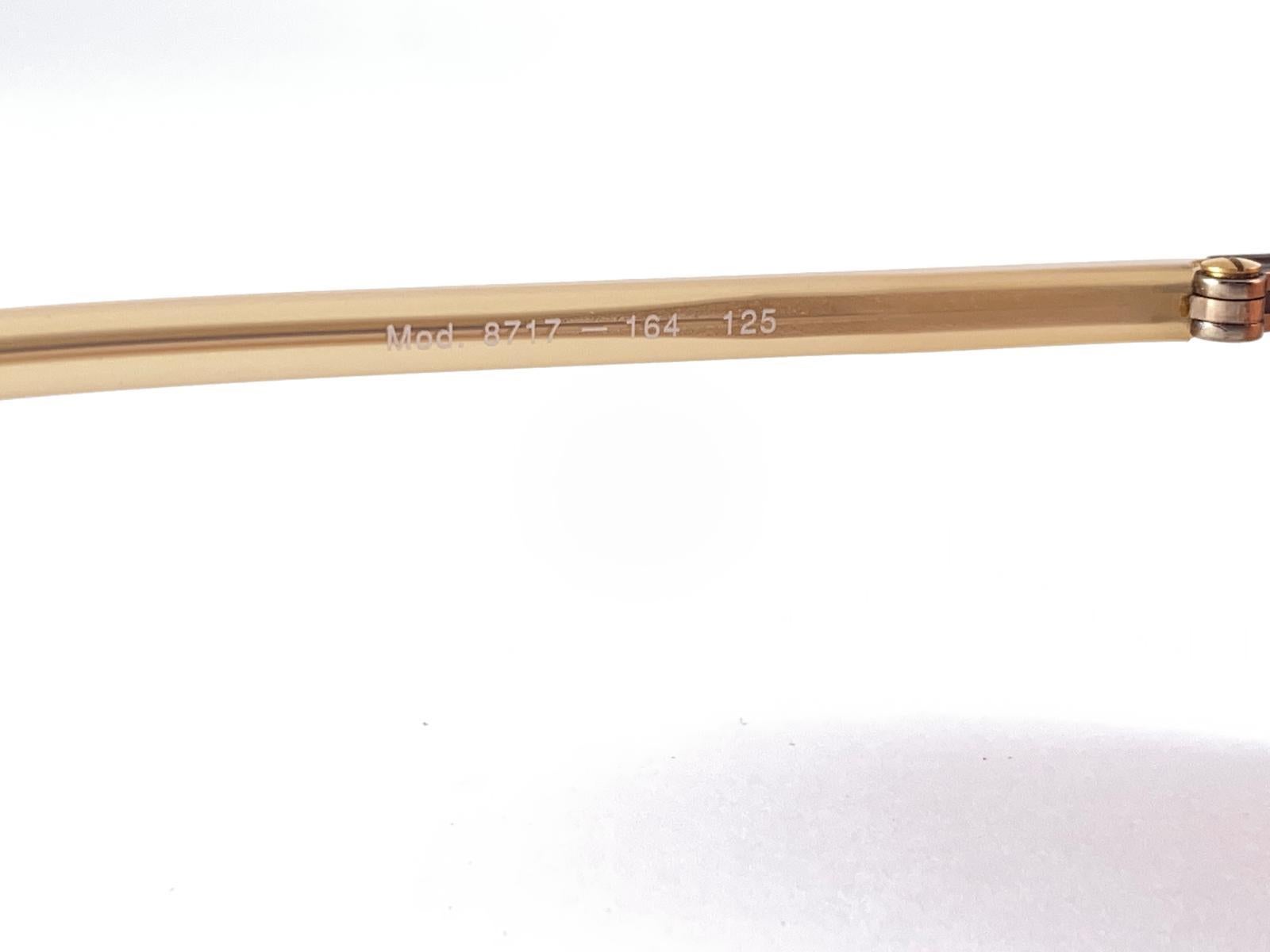 Brown New Vintage Joop! 1990'S Mod 8717 Gold Mono Lens Sunglasses Made In Germany For Sale