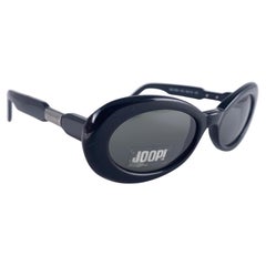 New Vintage Joop! 1990'S Mod 8798 Black Oval Sunglasses Made In Germany