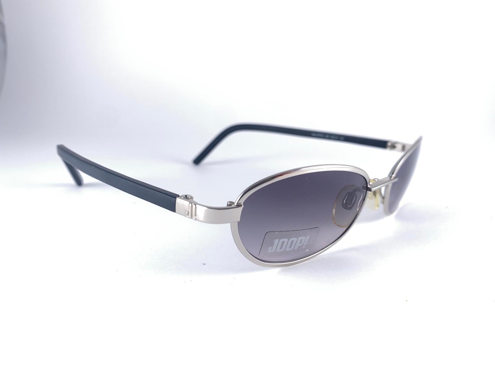 Gray New Vintage JOOP! Gold 1990's Oval Mod 8716 Sunglasses For Sale