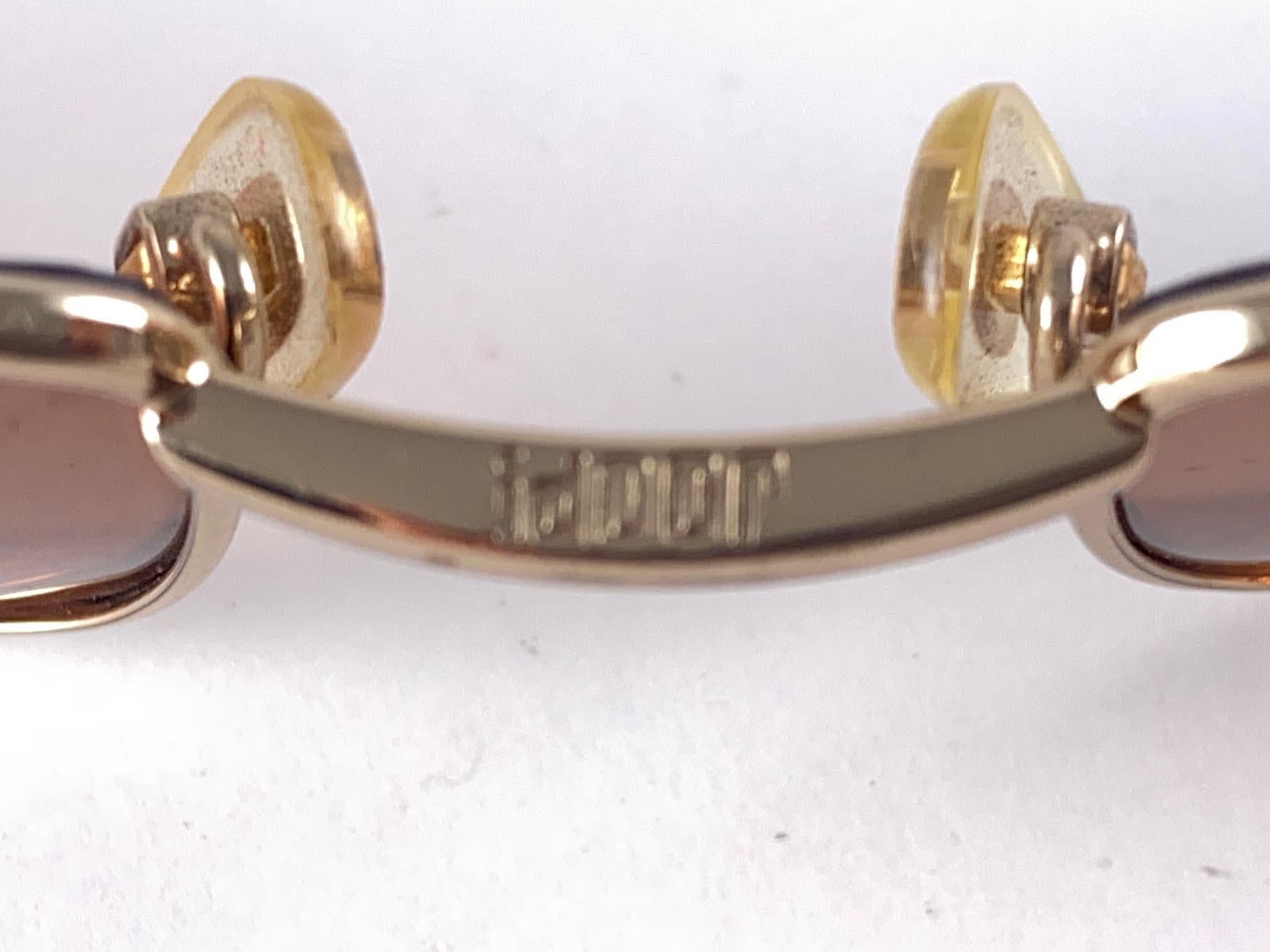 New Vintage JOOP! Gold 1990's Shield Mod 8719 Sunglasses For Sale 3