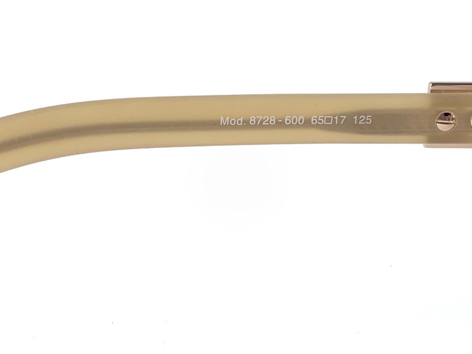 New Vintage JOOP! Gold 1990's Shield Mod 8728 Sunglasses For Sale 2