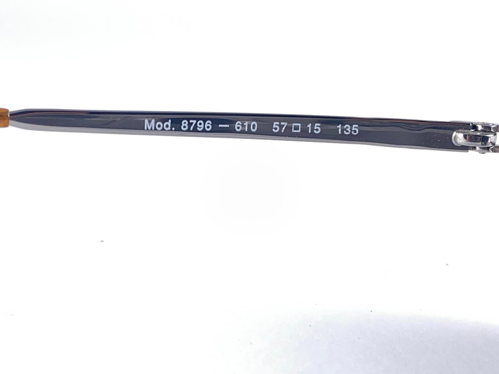 New Vintage JOOP! Silver 1990's Oval Mod 8796 Sunglasses For Sale 1