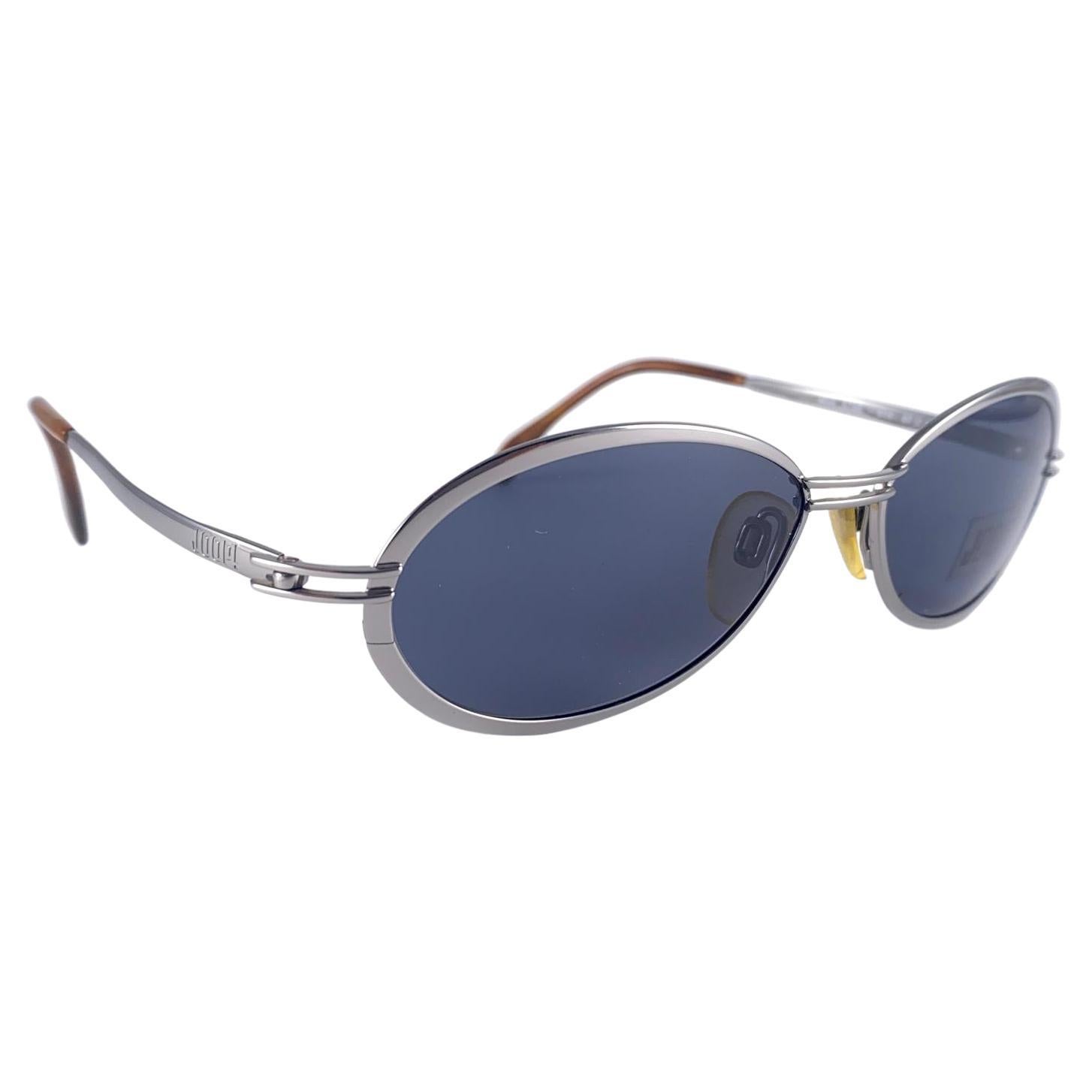 New Vintage JOOP! Silver 1990's Oval Mod 8796 Sunglasses For Sale