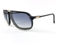 New Vintage Julio Iglesias Design Sunglasses Black Grey Lens 1980 Sunglasses