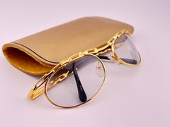New Vintage Katharine Hamnett 1980's Gold Ornamented Sunglasses