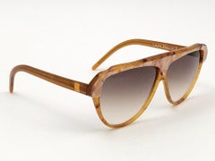 New Vintage Laura Biagiotti Oversized Mask T55 1980's Sunglasses Made in Italy