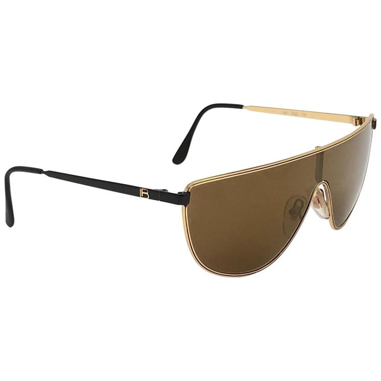 Vintage 80s  laura biagiotti gold sunglasses made in Italy Buy Vintage LAURA BIAGIOTTI T82 Sunglasses, 80s Gold Frame  main image 3