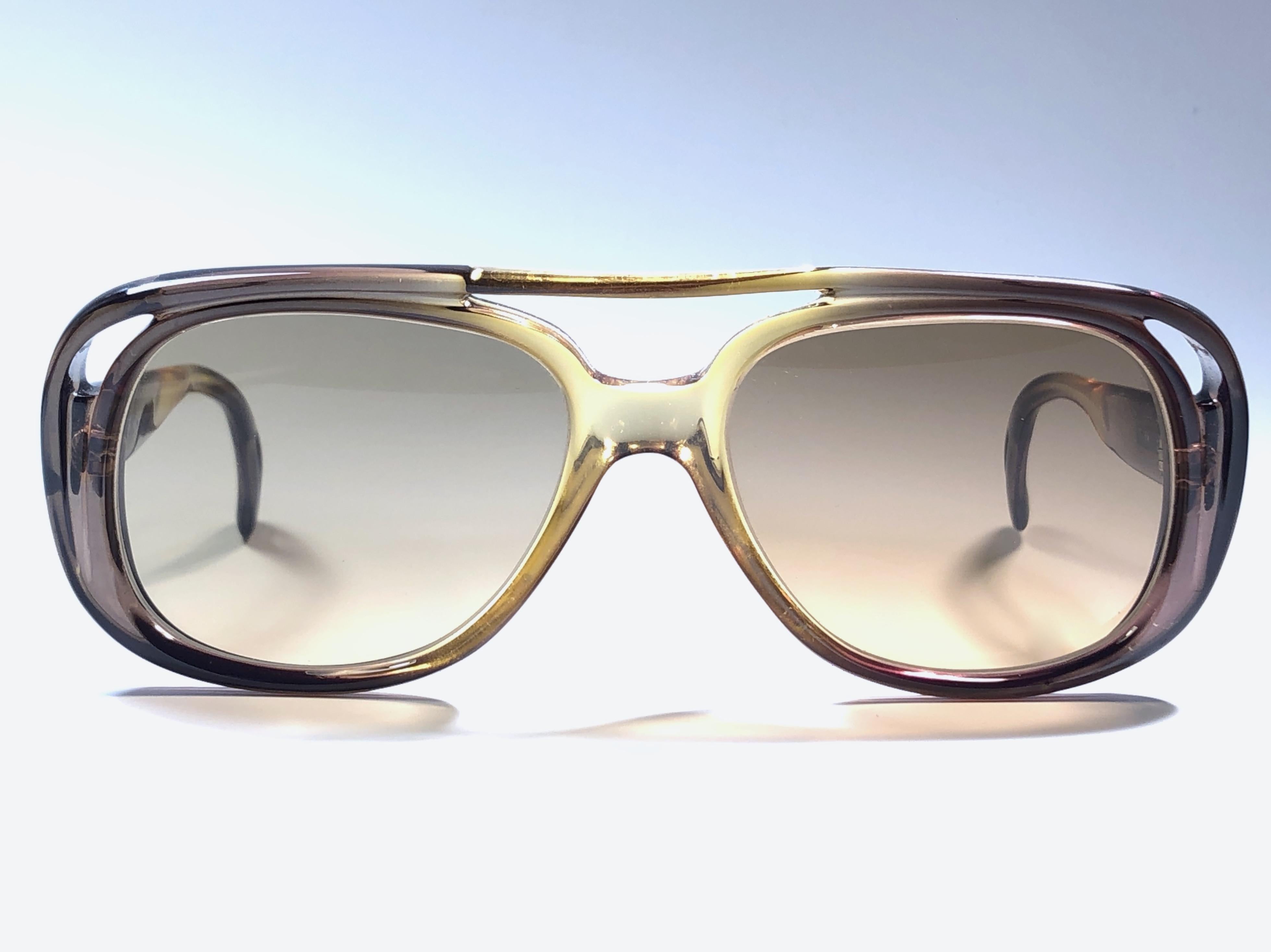 Women's or Men's New Vintage Marwitz Clear Amber Light Lens Made in Germany 1970 Sunglasses