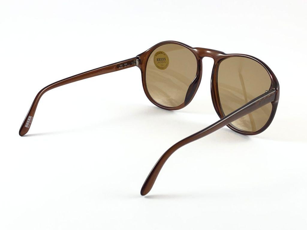 New Vintage Marwitz Zeiss Oversized Brown Lens Made in Germany 1970 Sunglasses For Sale 1