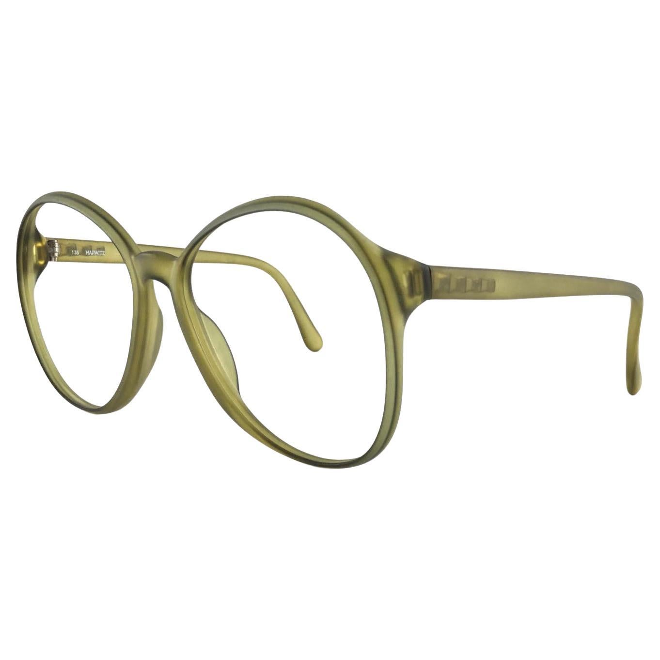 Nuevas gafas de sol Vintage Marwitz Zeiss Oversized Green Made in Germany 1970