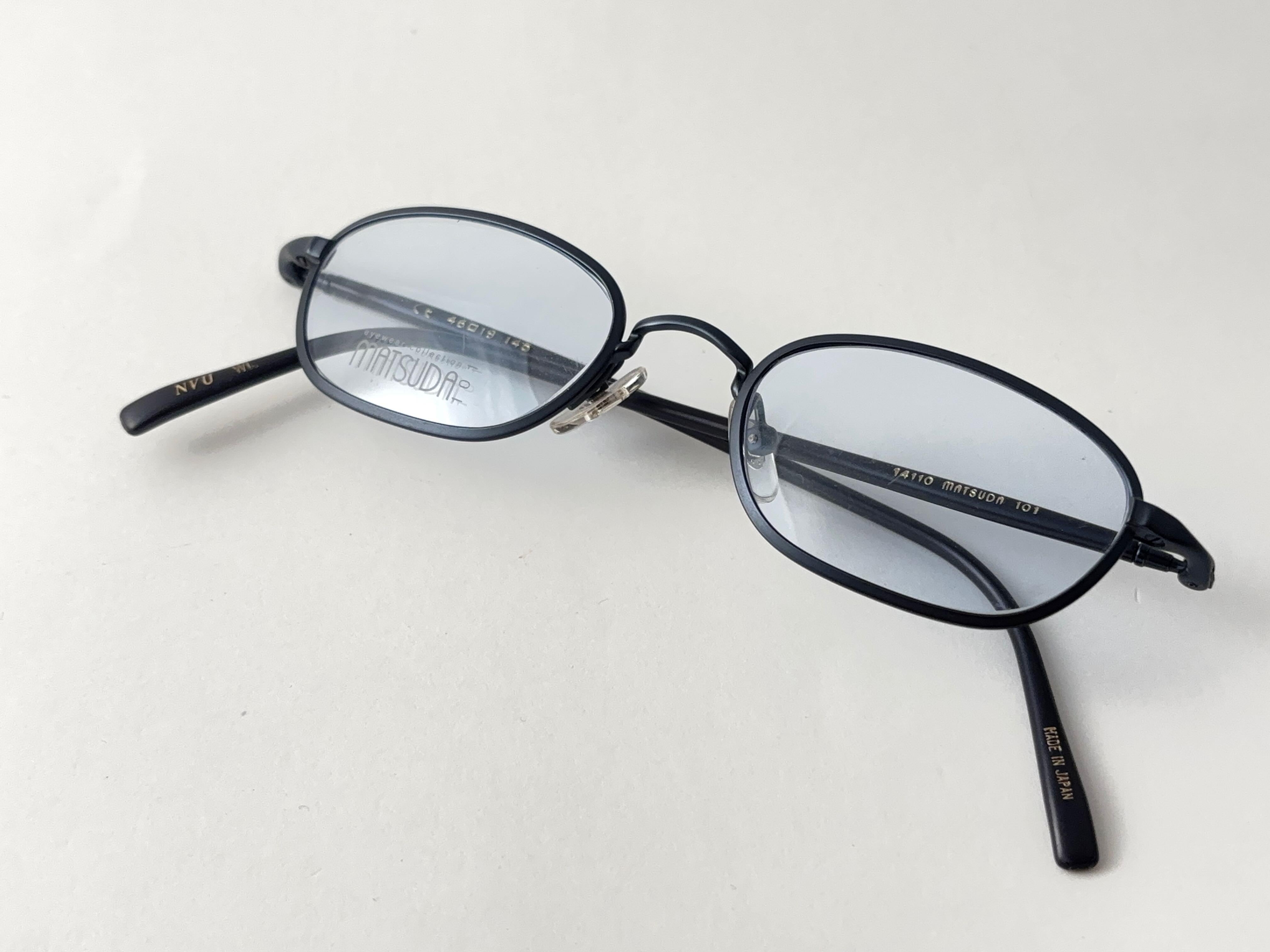 Nuevo Vintage Matsuda 14110 Rx Montura metálica azul Años 90 Gafas de sol Made In Japan Azul en venta