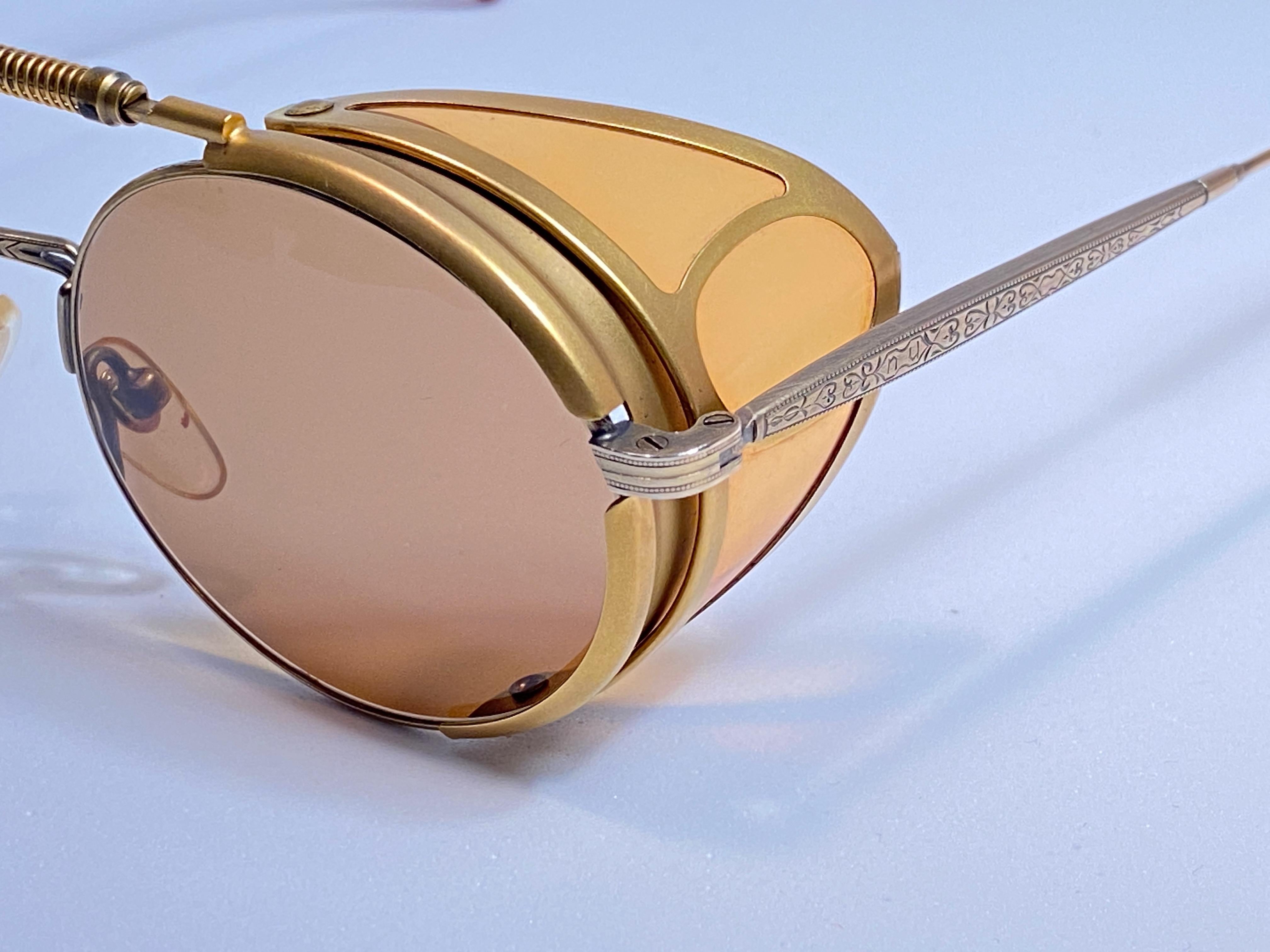 Brown New Vintage Matsuda 2809 Collector Item 1990 Made in Japan Sunglasses