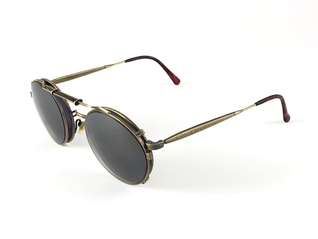 New Vintage Matsuda 2809 Copper Collector Item 1990 Made in Japan Sunglasses en vente 10