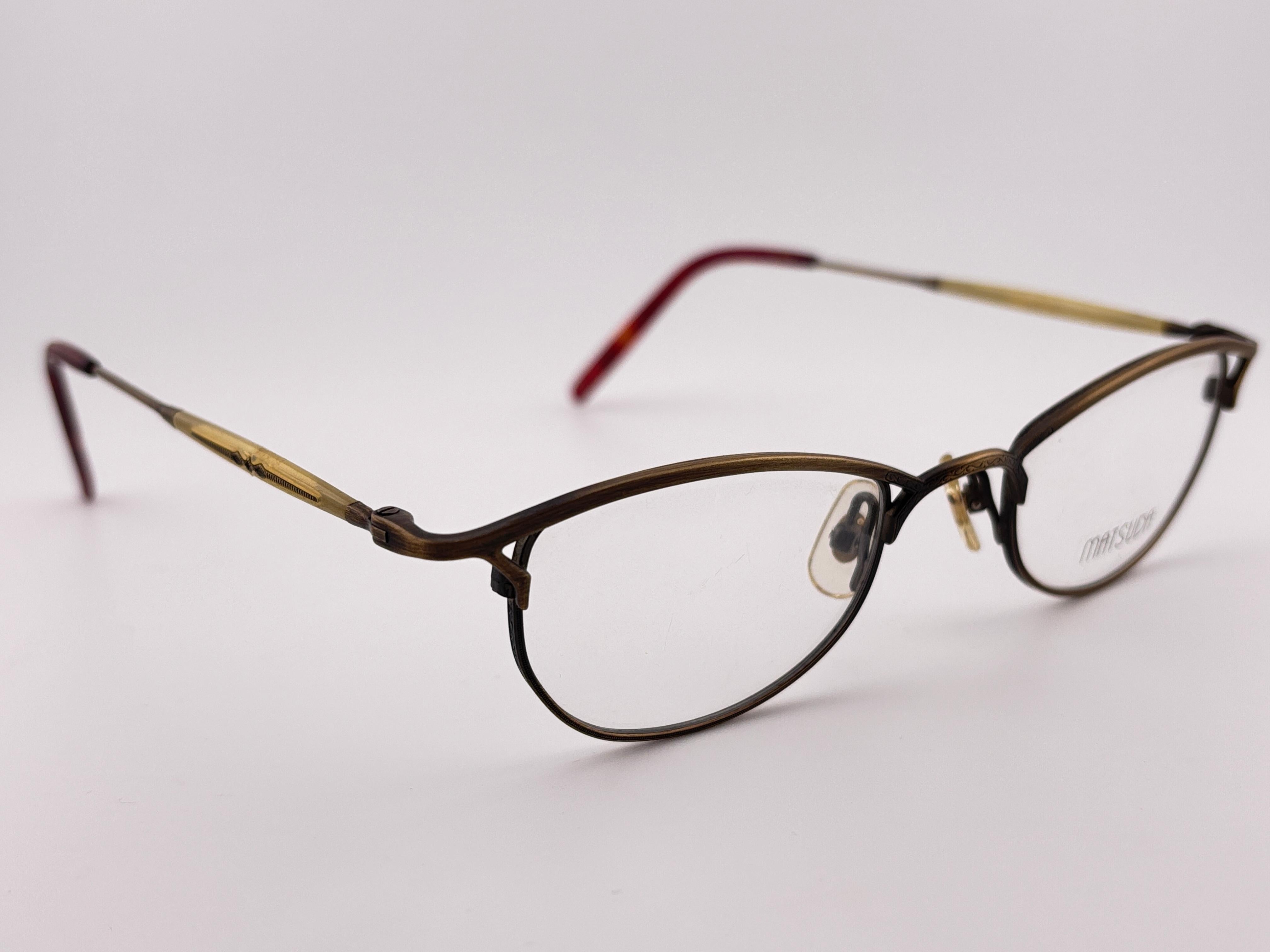 Lunettes de soleil Vintage By 10119 Copper Frame 1990's Made In Japan en vente 1