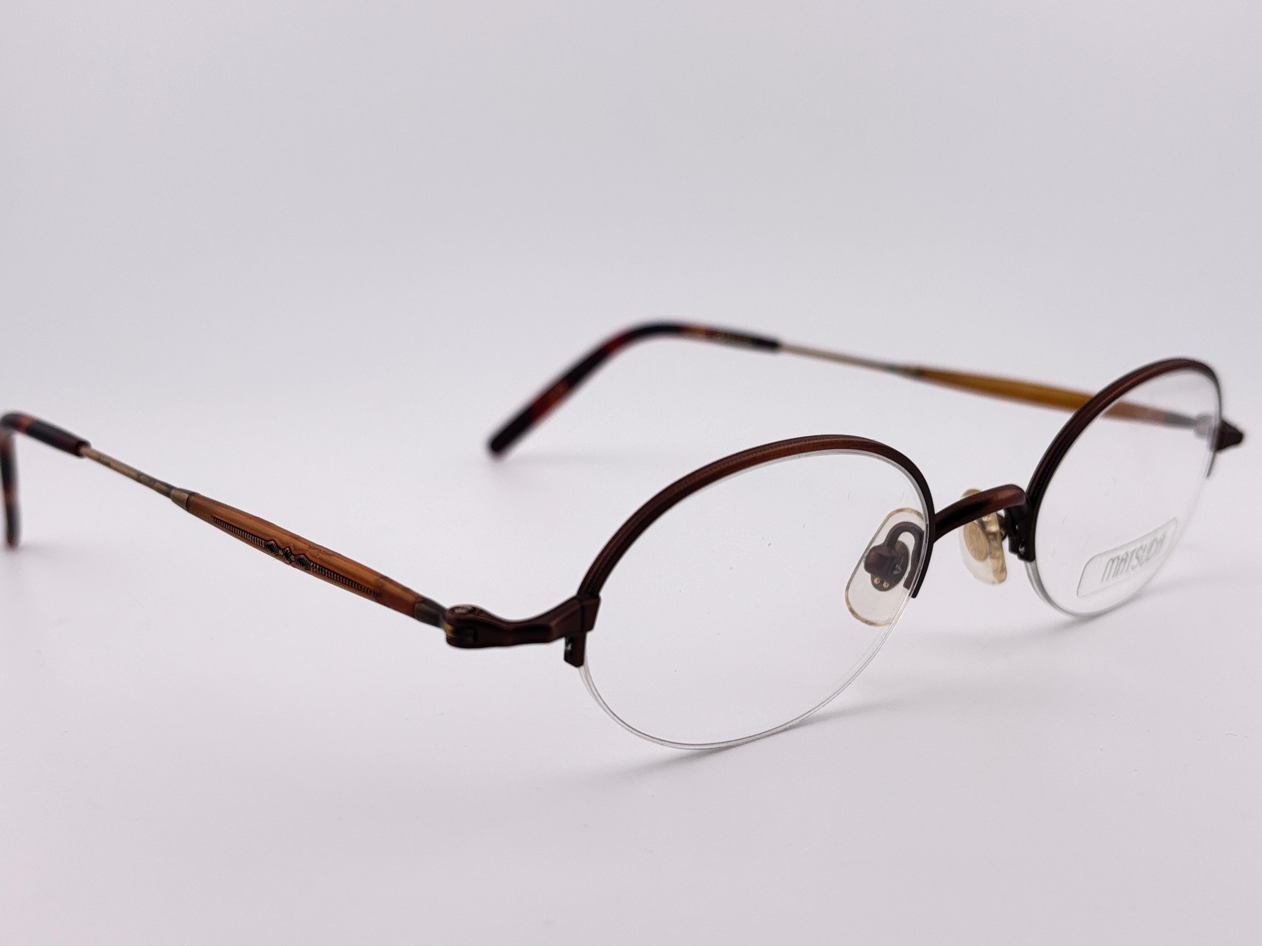 Neue Vintage Matsuda Rx 10123 Copper Frame 1990'S Made in Japan Sonnenbrillen im Angebot 3