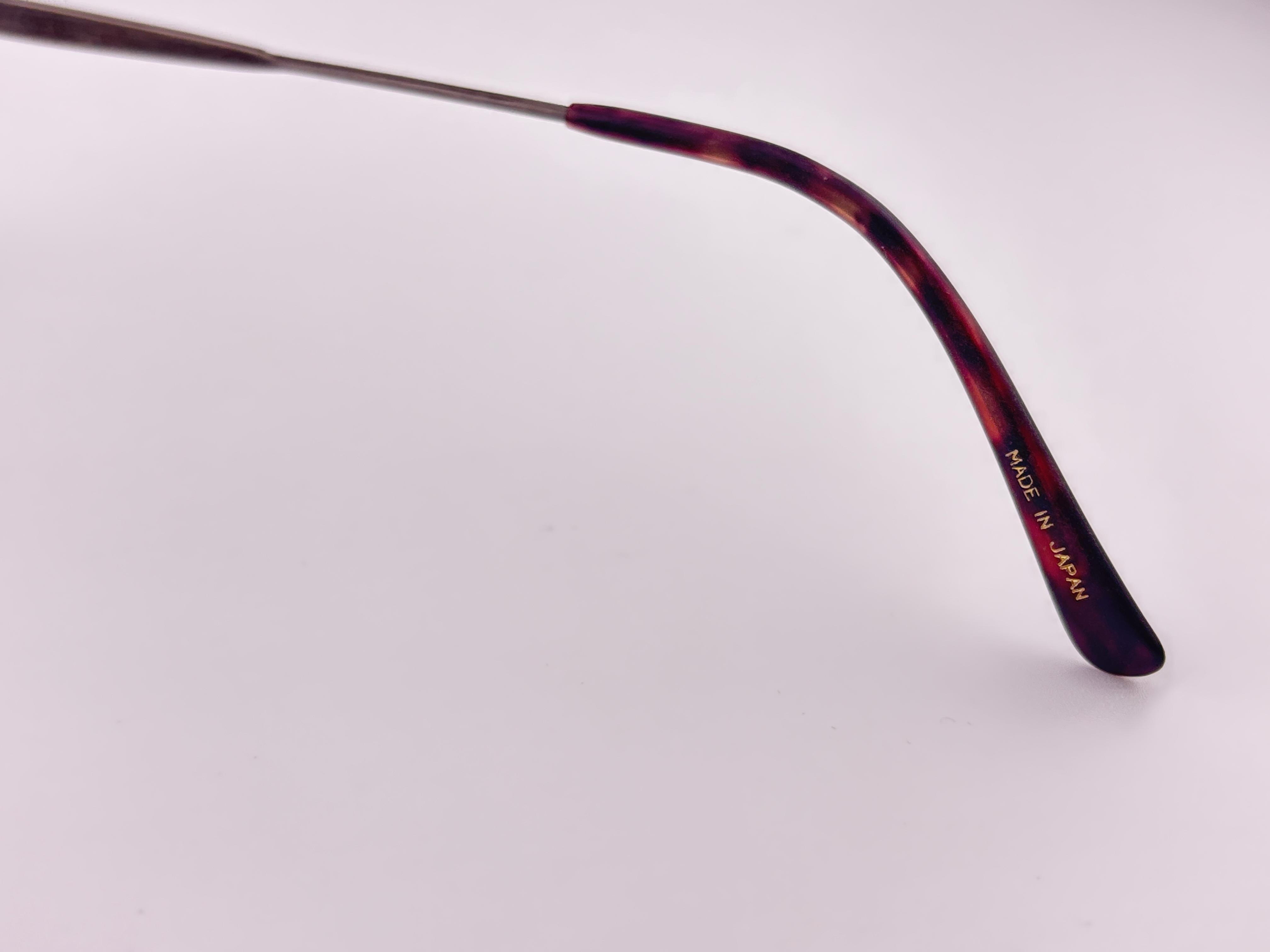 Noir New Vintage Matsuda Rx 2852 Silver Frame 1990's Made In Japan Sunglasses en vente