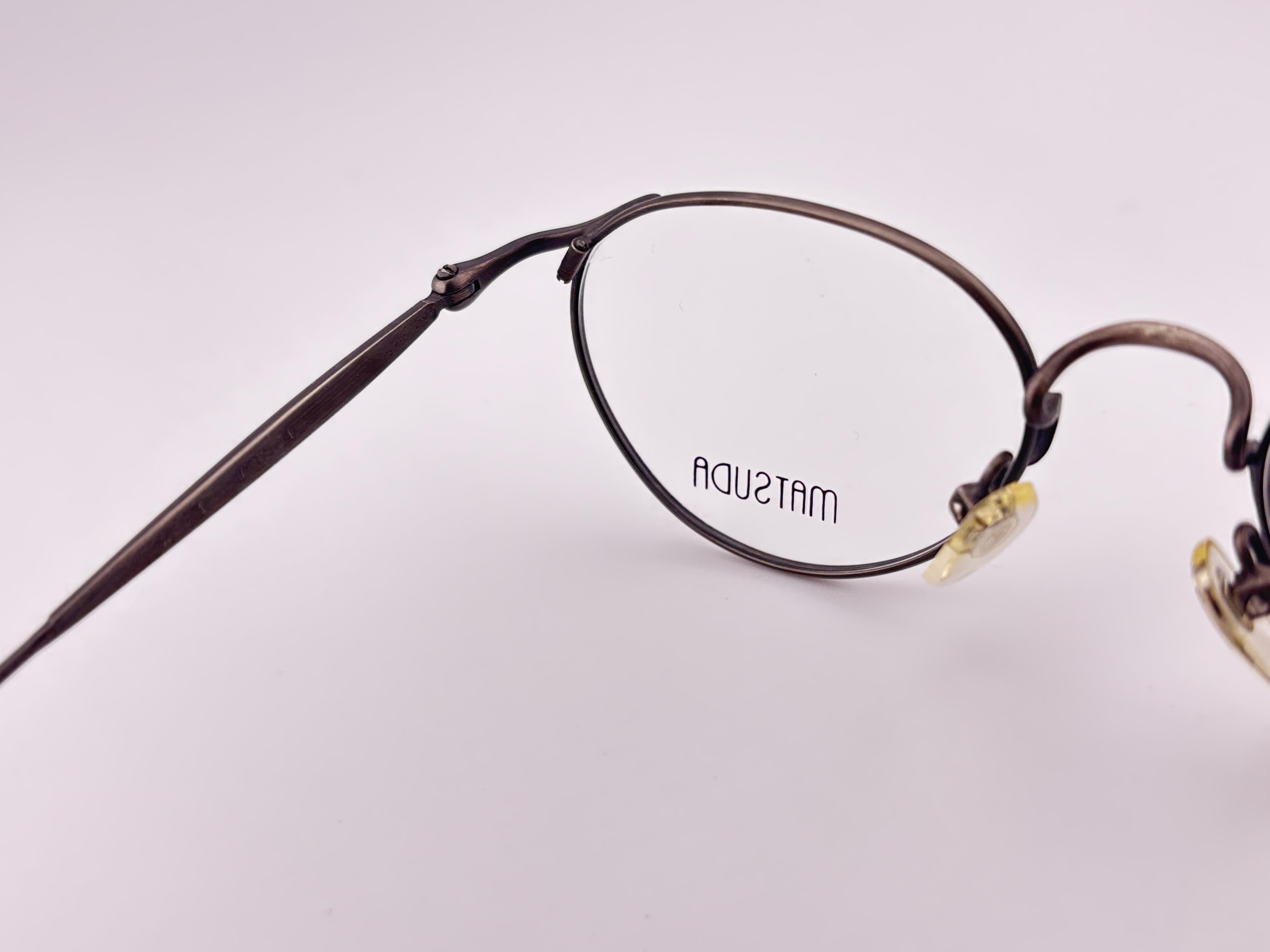 New Vintage Matsuda Rx 2852 Silver Frame 1990's Made In Japan Sunglasses Excellent état - En vente à Baleares, Baleares