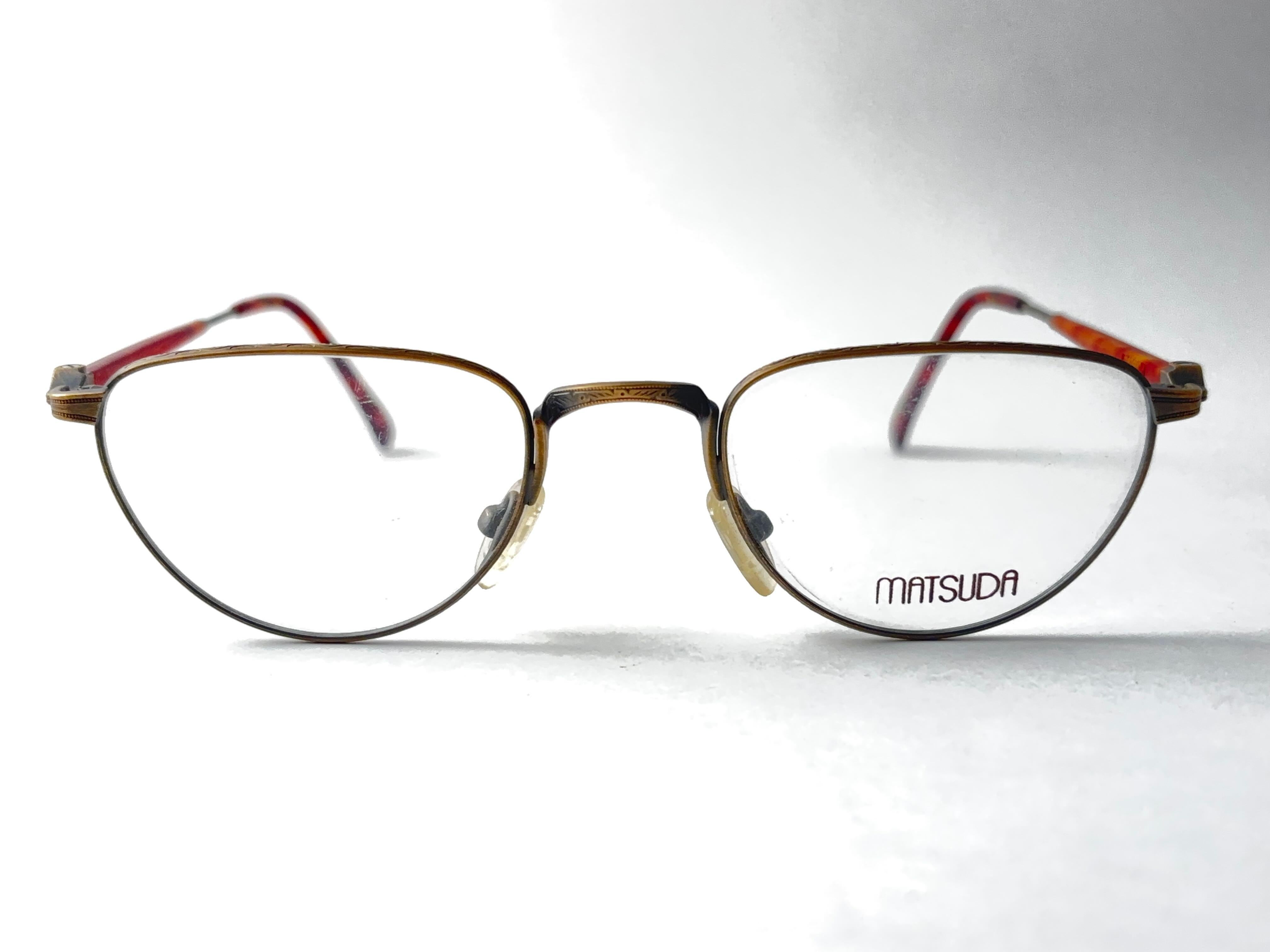 Nuevas gafas de sol Vintage Matsuda Rx Copper Frame 1990'S Made In Japan en venta 1
